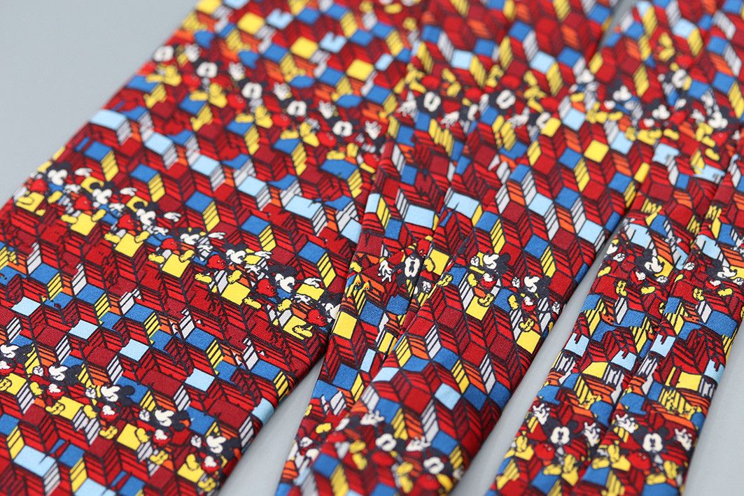 Disney Vintage Mickey Mouse Silk Tie Size ONE SIZE - 8 Thumbnail
