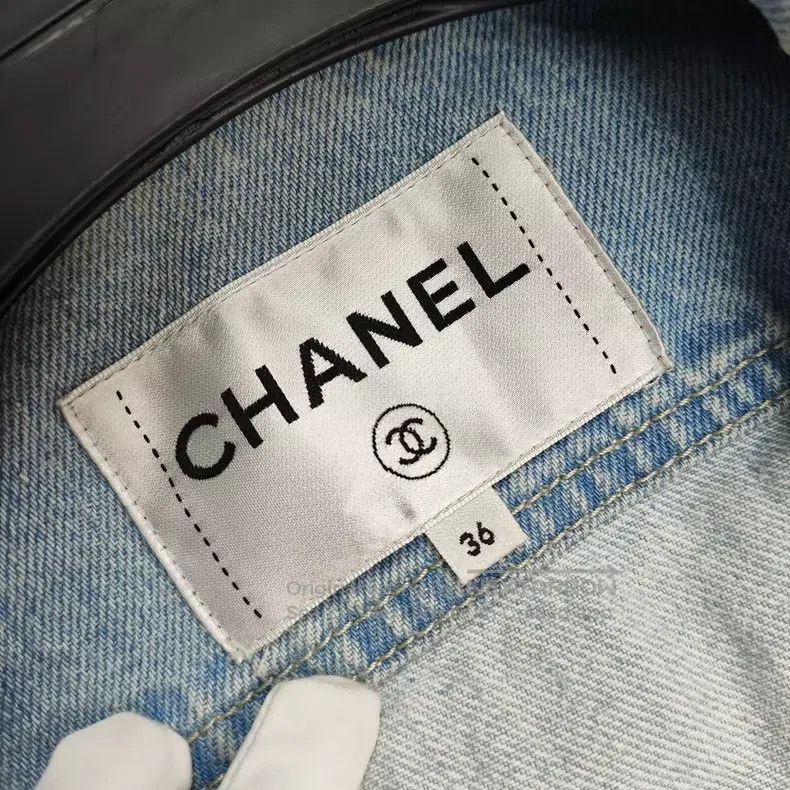 Chanel Chanel Denim lace floral jacket Size XS / US 0-2 / IT 36-38 - 3 Thumbnail