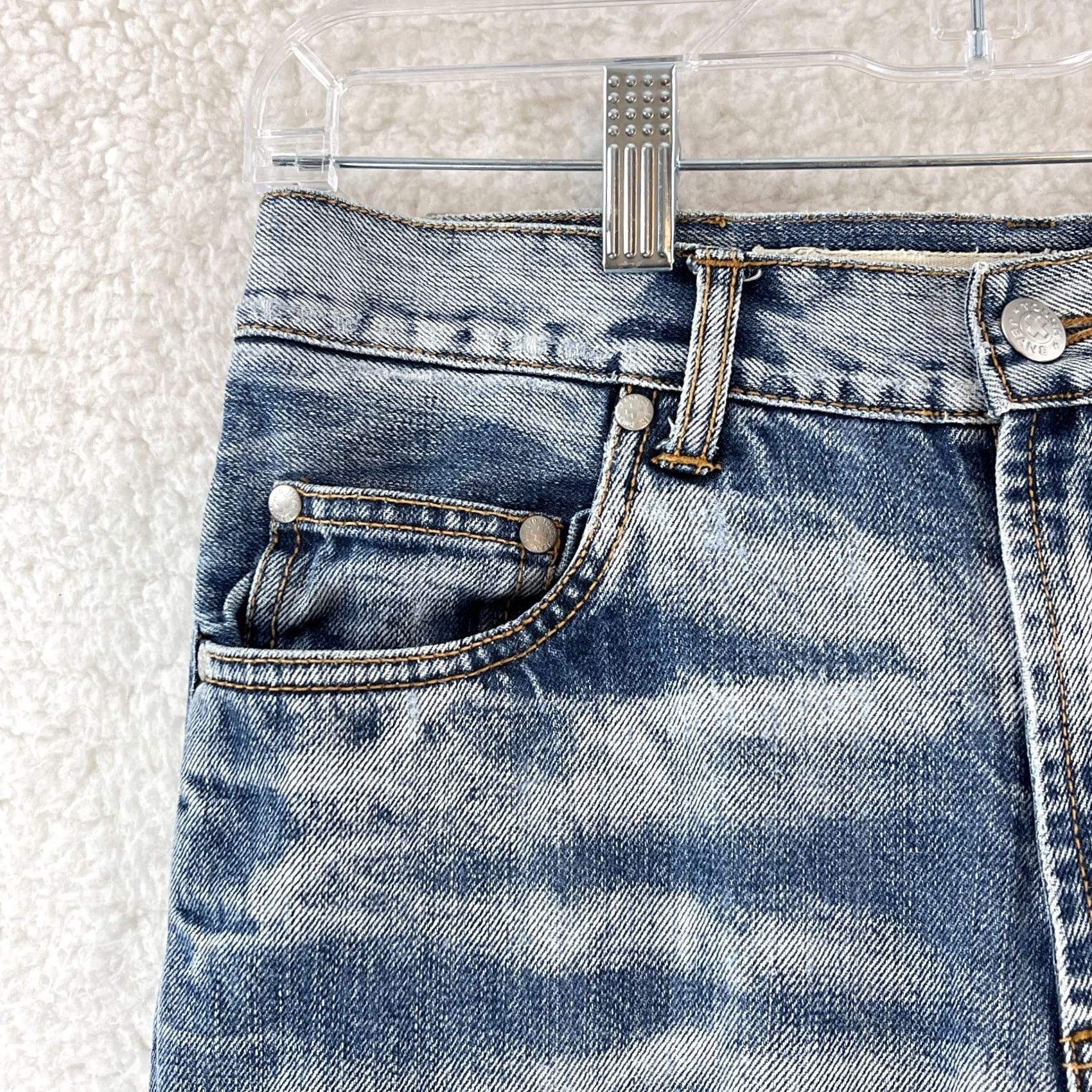 Denime Tough JeanSmith Jeans Mens 28x30 Blue Denim Straight Leg Vintage USA Cowboy Logo 5-Pocket Regular Fit Jeans Mens Size US 28 / EU 44 - 5 Thumbnail