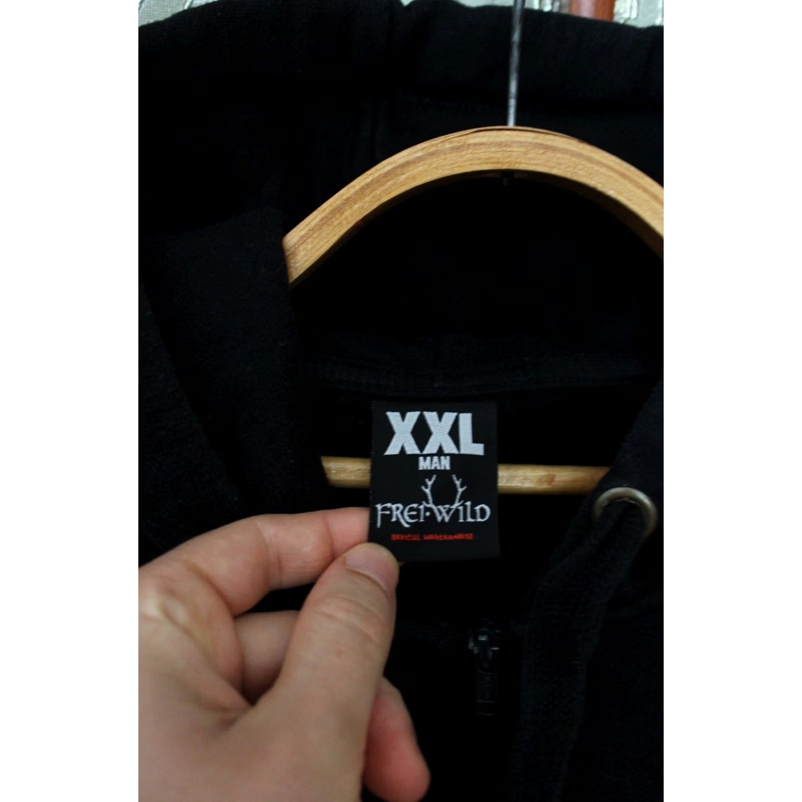 Vintage VINTAGE Frei.Wild My Story My Life Hooded Jacket Black Hoodie XXL Unbranded Unisex Adults Rock Hoodie Men Women Size US XXL / EU 58 / 5 - 3 Thumbnail