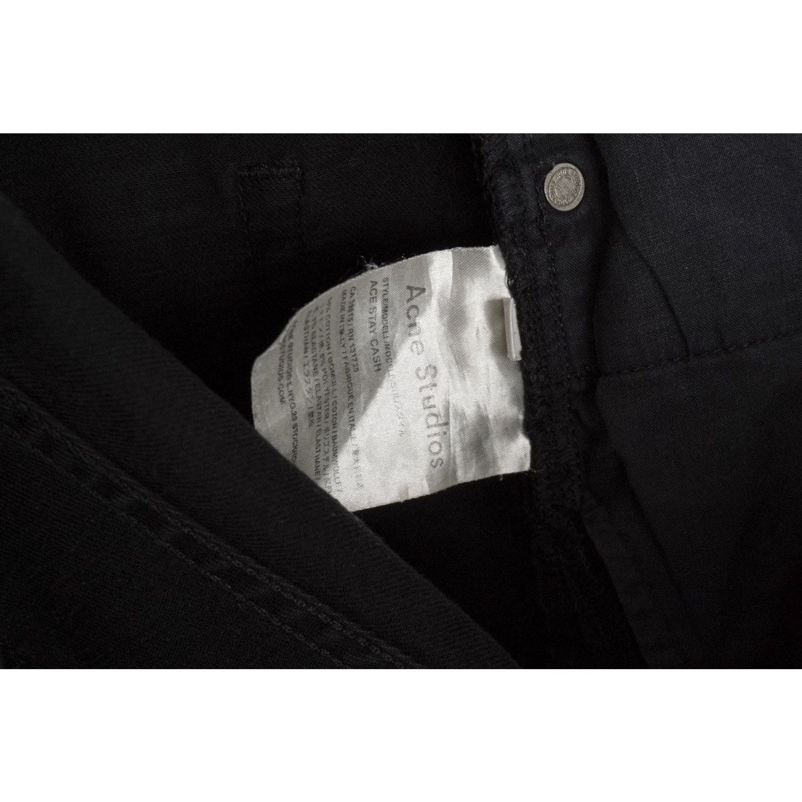 Acne Studios Acne studios ace stay cash skinny black pant jeans Size US 32 / EU 48 - 7 Thumbnail