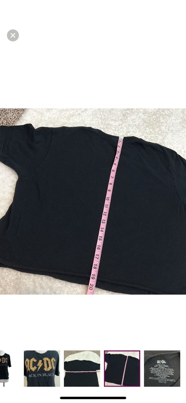 AC/DC Ac/dc large cropped band tee Size L / US 10 / IT 46 - 2 Thumbnail