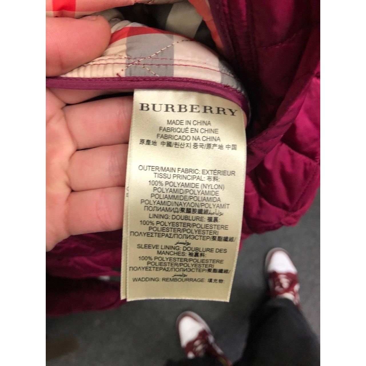 Burberry Burberry Brit Pink Fitted Jacket - Size XS Size XS / US 0-2 / IT 36-38 - 7 Thumbnail