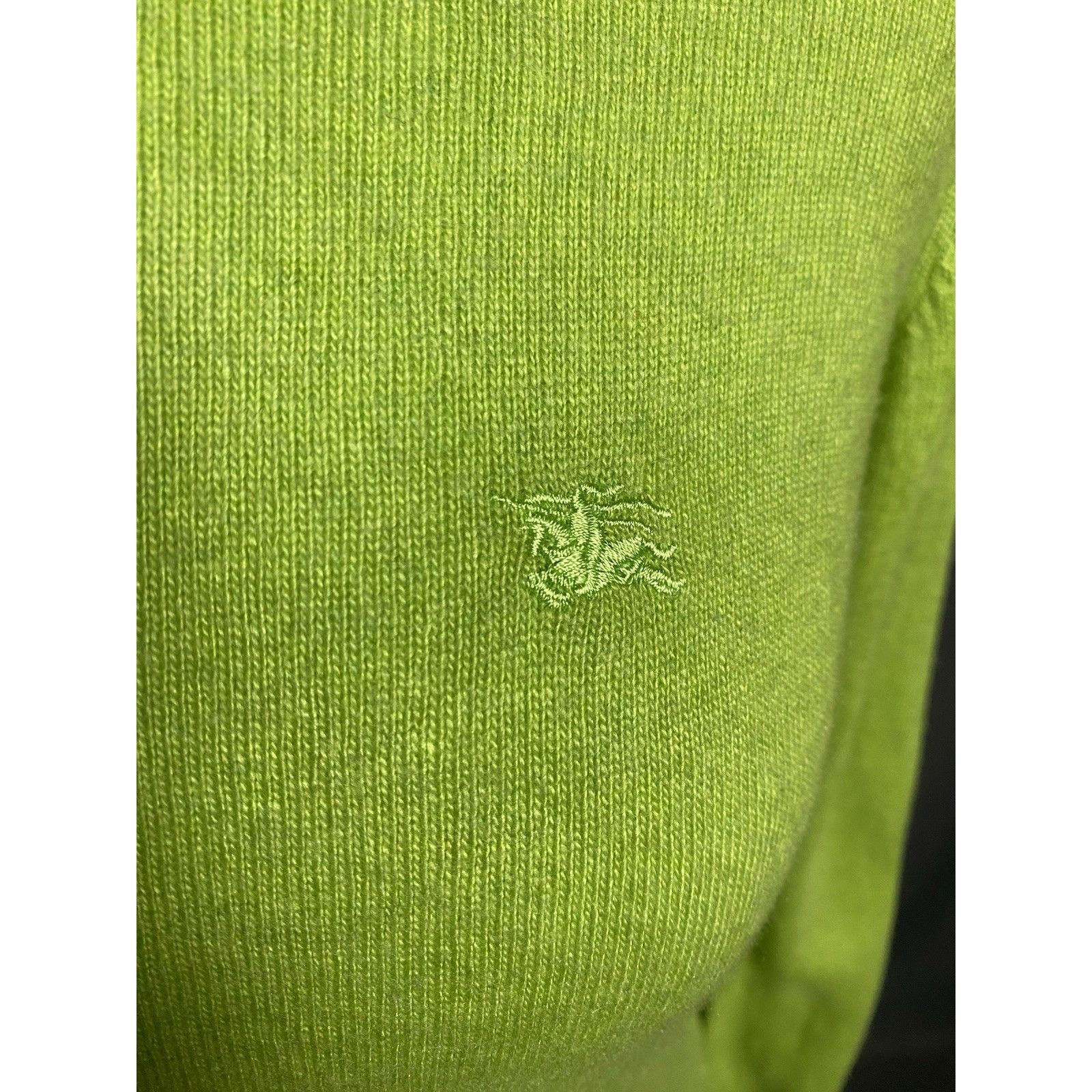 Burberry Burberry Small Logo Women's Green Cashmere Turtleneck Sweate Size S / US 4 / IT 40 - 8 Thumbnail