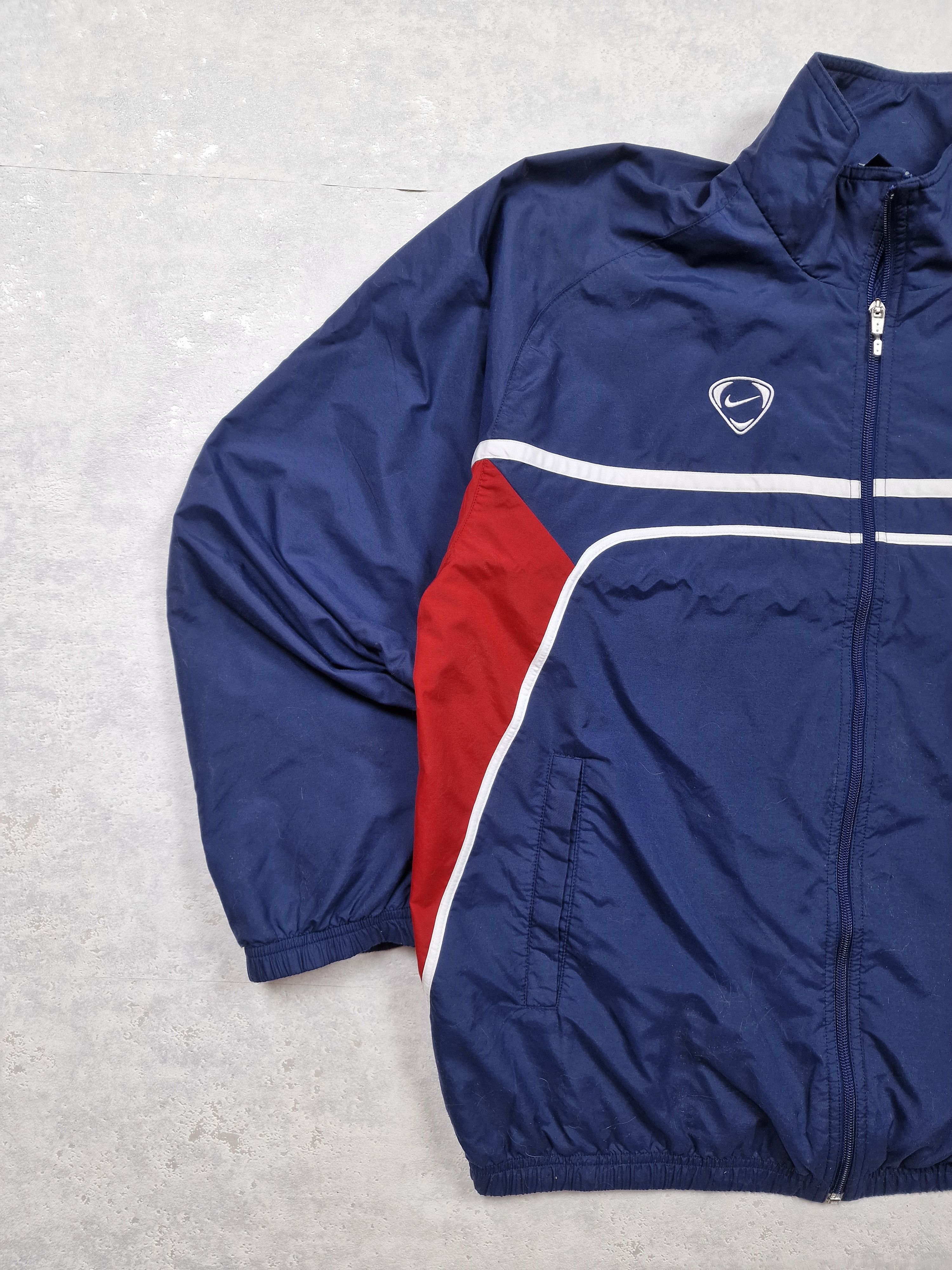 Nike 00s Nike Retro Logo Vintage Y2K Oversize Hylon Retro Jacket Size US L / EU 52-54 / 3 - 2 Thumbnail