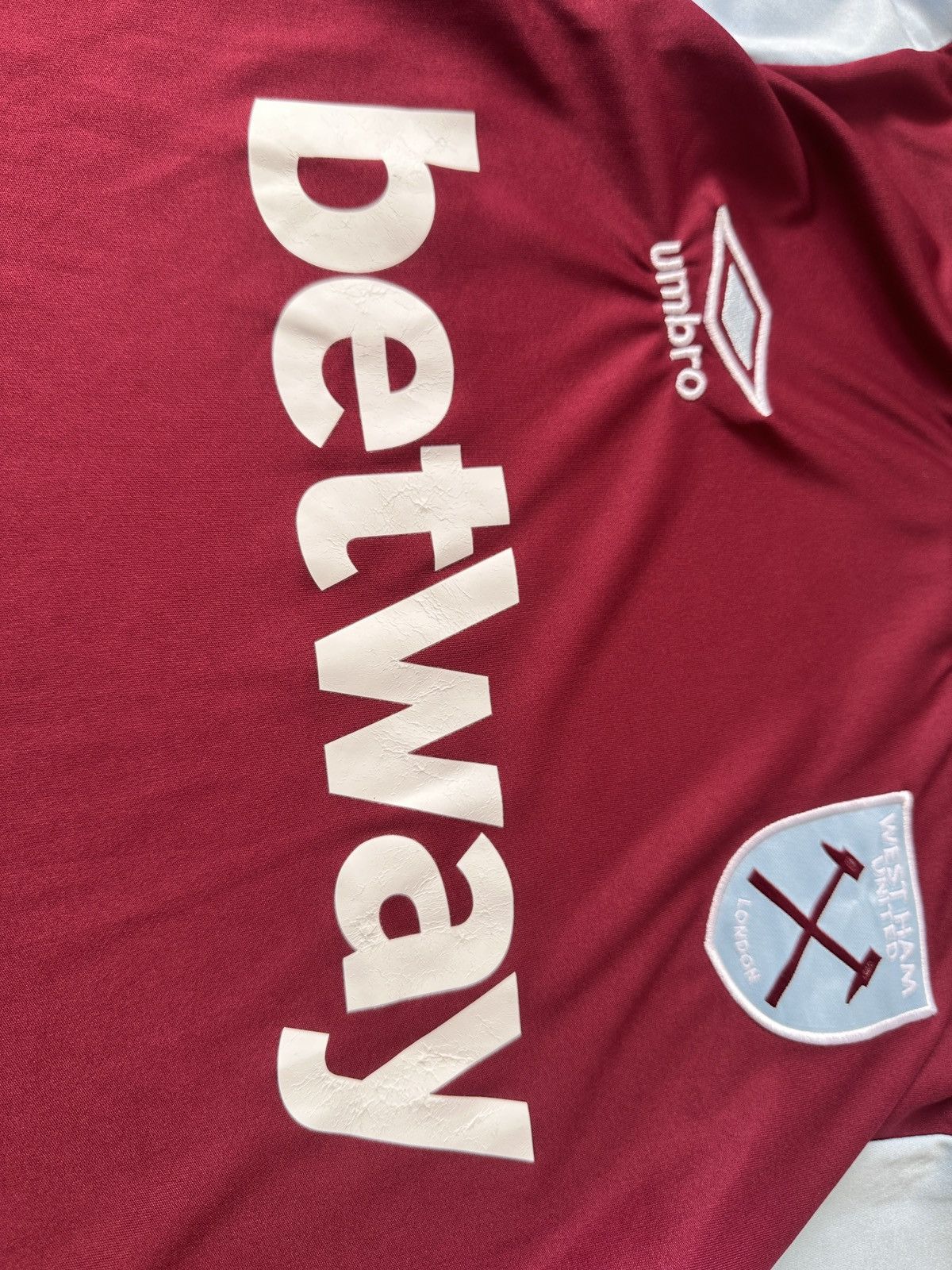 Umbro Umbro West Ham United Jersey Premier League Patches S Size US S / EU 44-46 / 1 - 5 Thumbnail