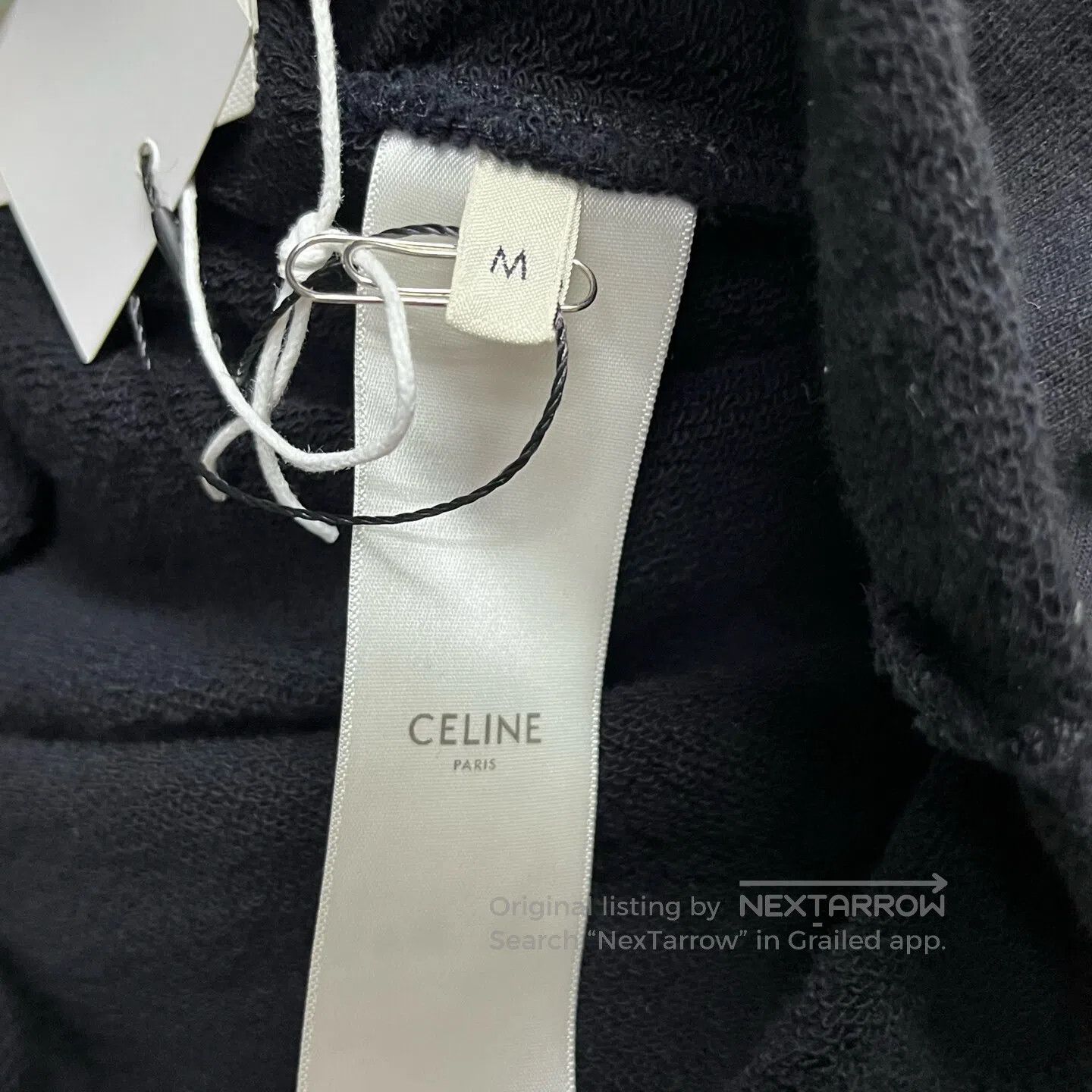 Celine CELINE size M Embroidered letter-printed drawstring-tying c Size 28" / US 6 / IT 42 - 4 Thumbnail