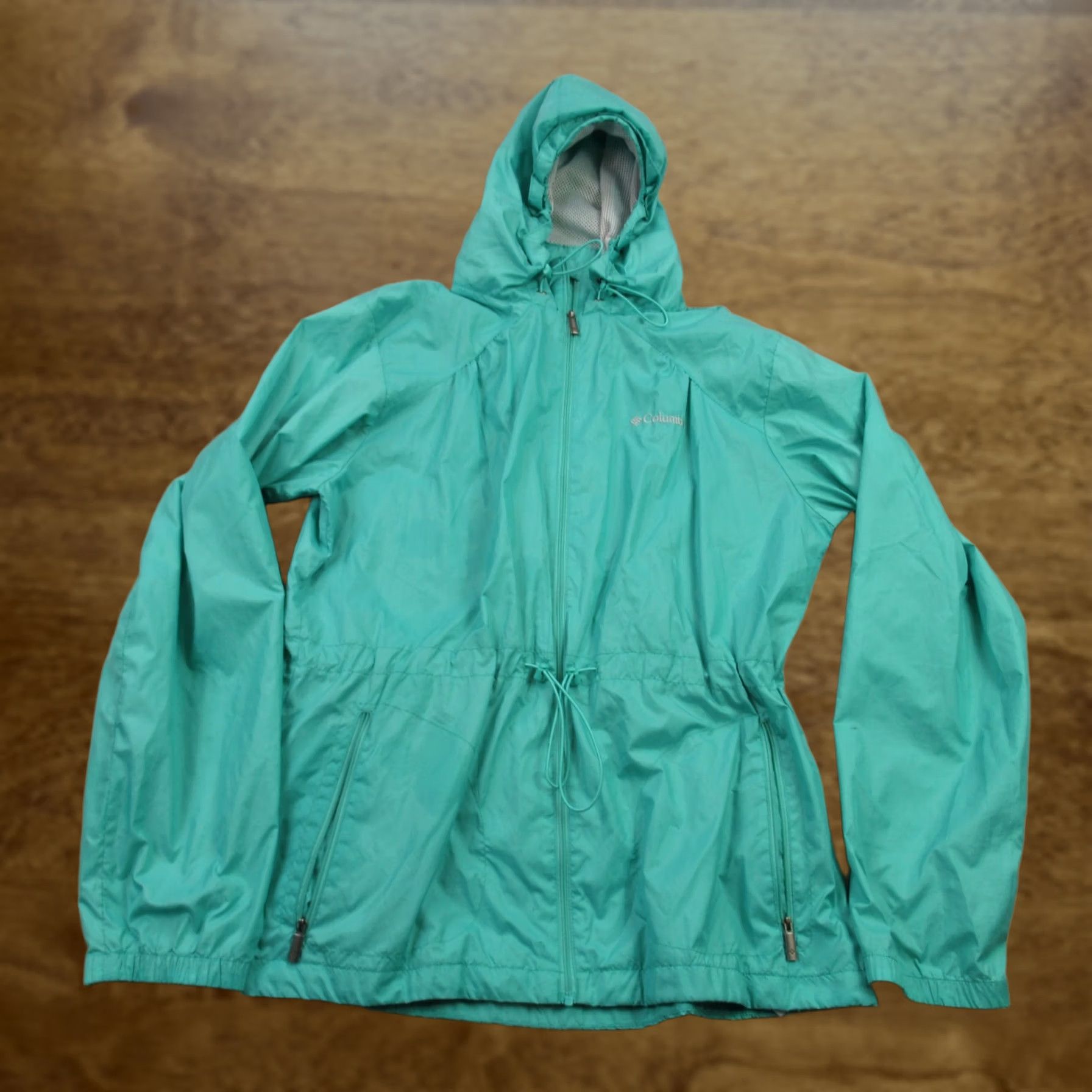 Vintage Columbia Jacket Womens Large Green Full Zip Hooded Long Sleeve Outdoors Size L / US 10 / IT 46 - 1 Thumbnail