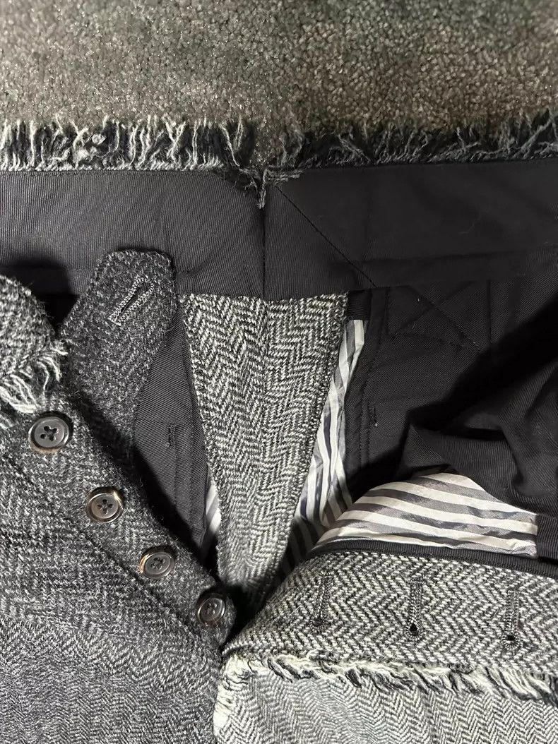 Thom Browne Thom Browne size0 Patchwork woolen men's trousers Size 36R - 6 Thumbnail