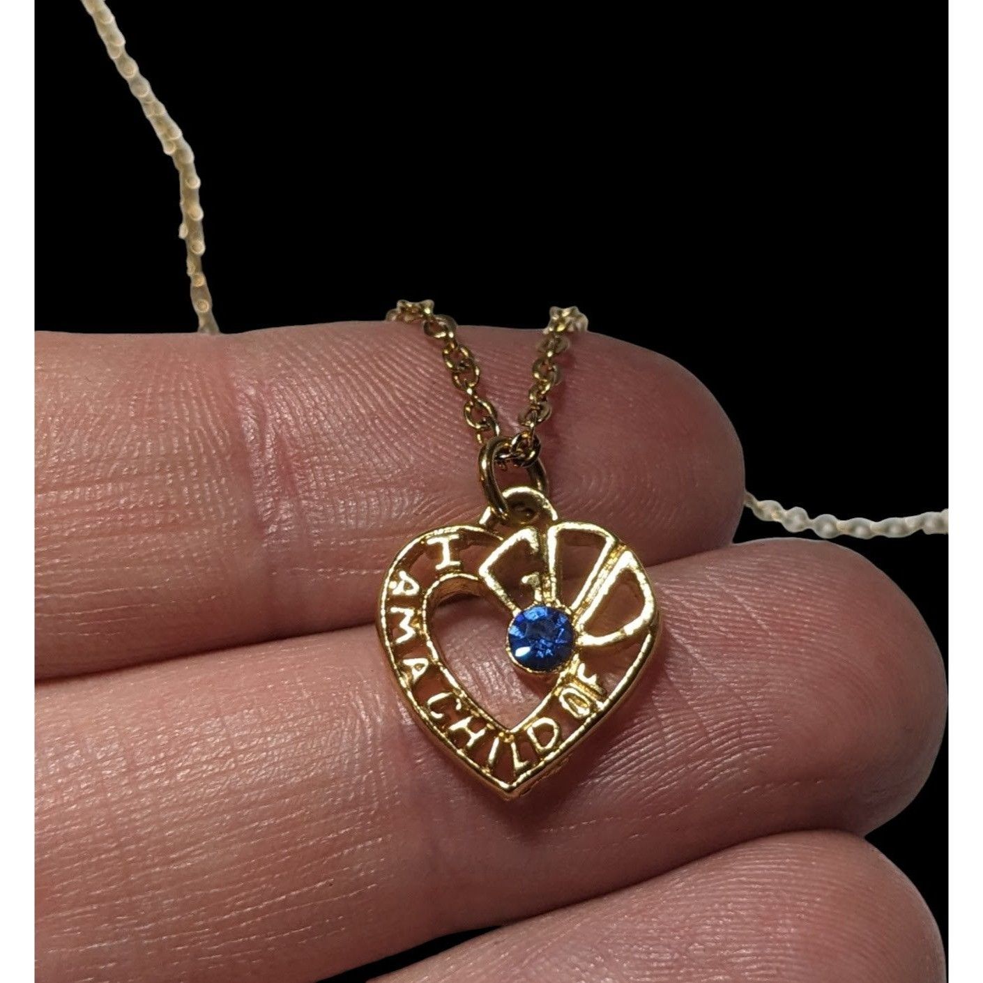 Other Gold Heart Child Of God Pendant Necklace Size ONE SIZE - 8 Thumbnail