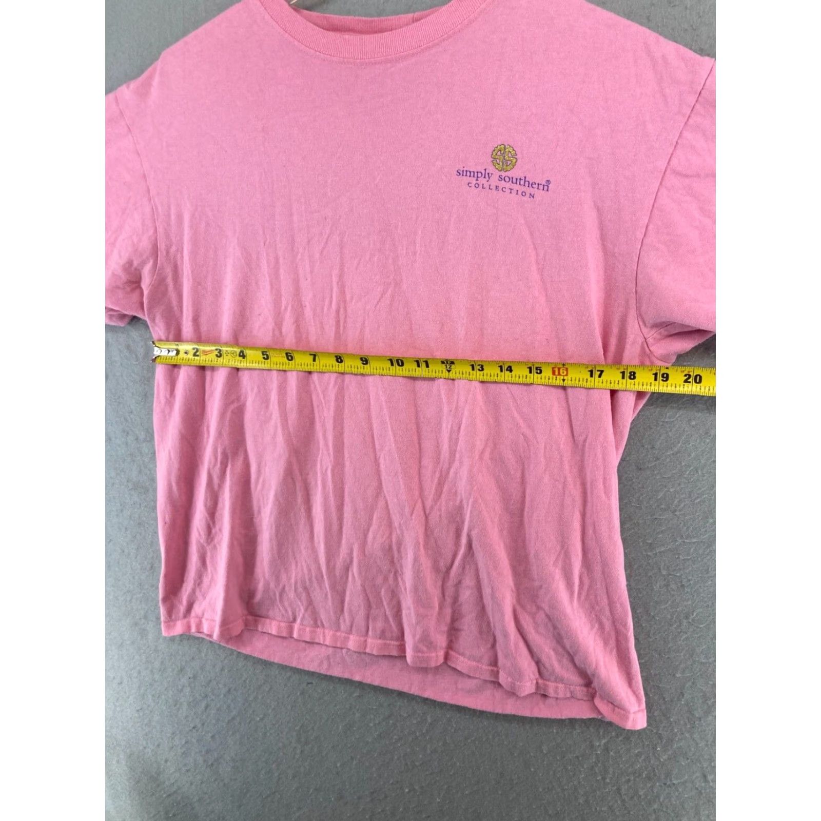 Pinko Simply Southern Women's T-Shirt Large Pink Graphic Print "Don't Be Afraid to Sparkle" Casual Crew Neck Regular Fit Size L / US 10 / IT 46 - 3 Thumbnail