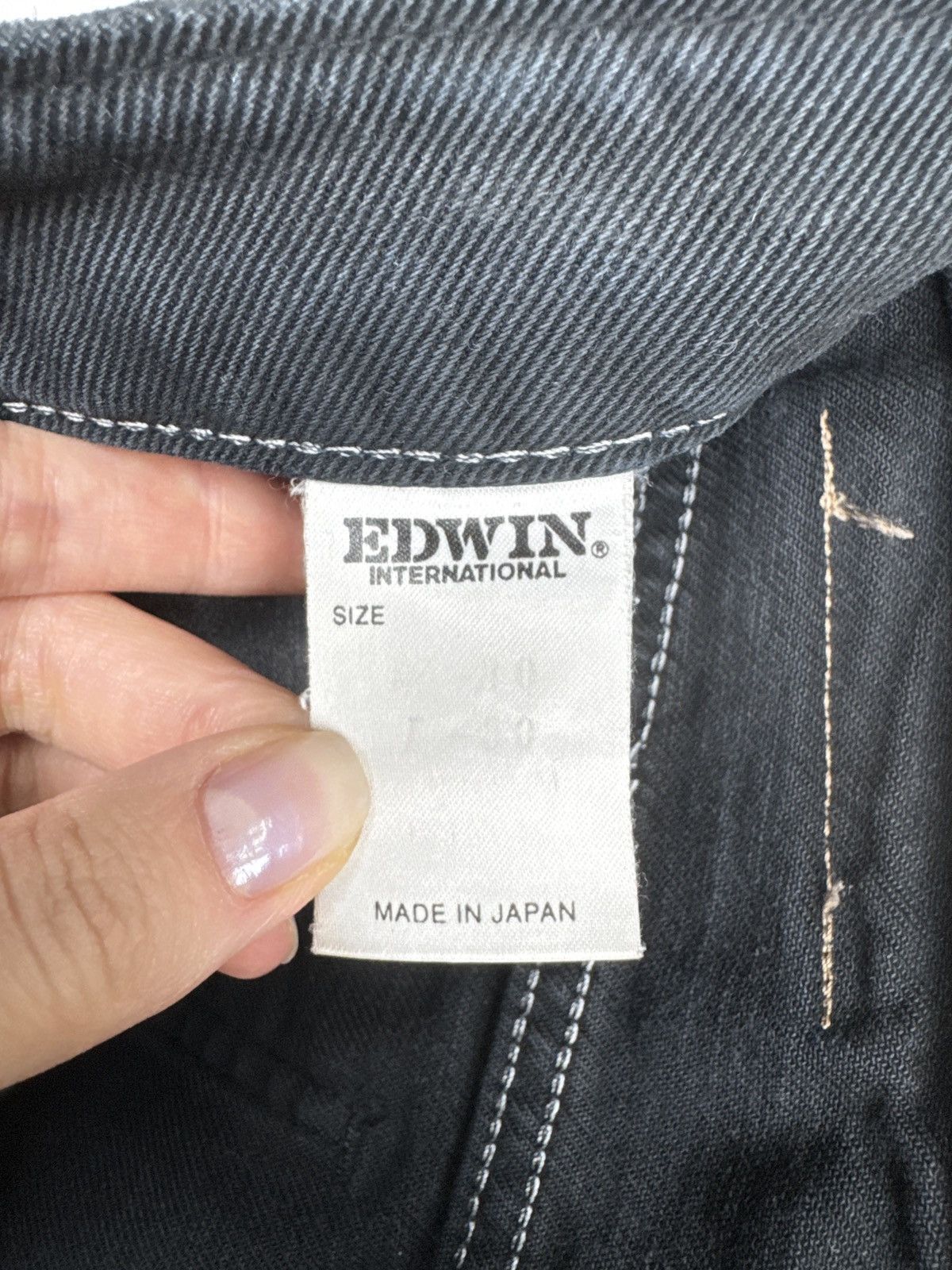Edwin JeansEdwin international black distressed denim jeans japan Size US 30 / EU 46 - 15 Thumbnail