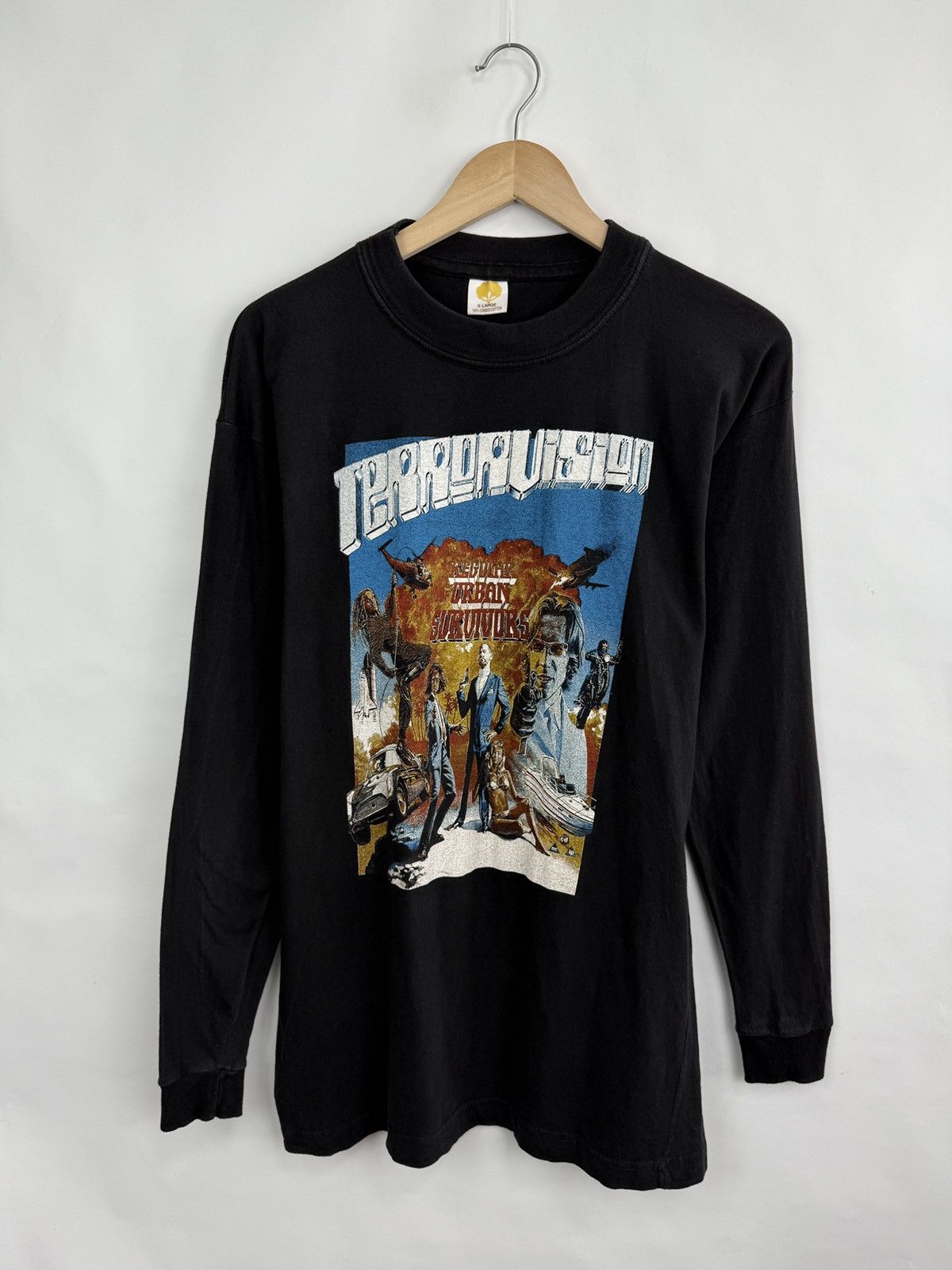 Band Tees 🇬🇧 Vintage 1996 Terrorvision Rock Band Long Sleeve Rare Retro Size US L / EU 52-54 / 3 - 4 Thumbnail