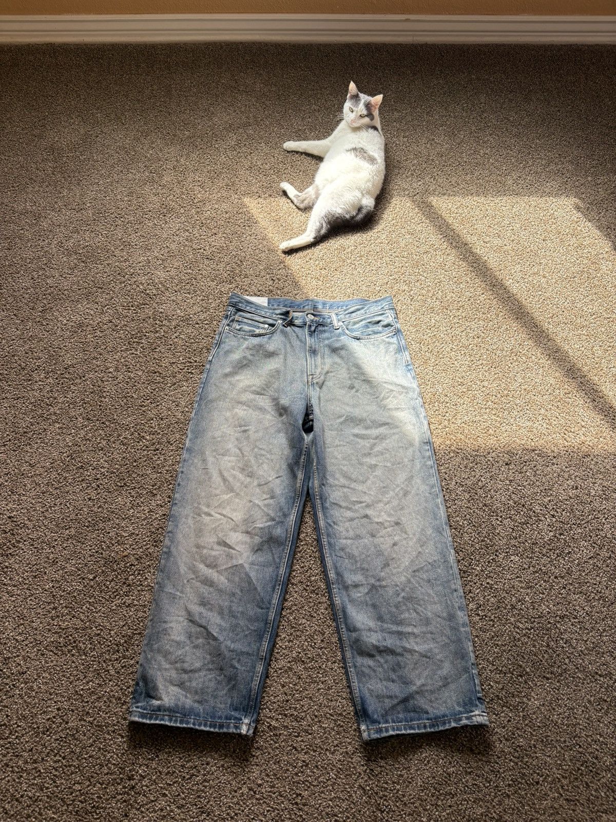 H&M H&M Baggy Blue Jeans Size US 33 - 1 Thumbnail
