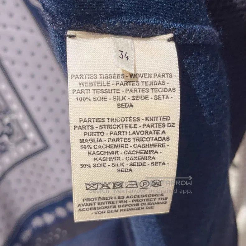 Hermes Hermes Pattern Printed One Button V-neck Long Sleeve Knit Size 4XL / US 24-26 - 5 Thumbnail