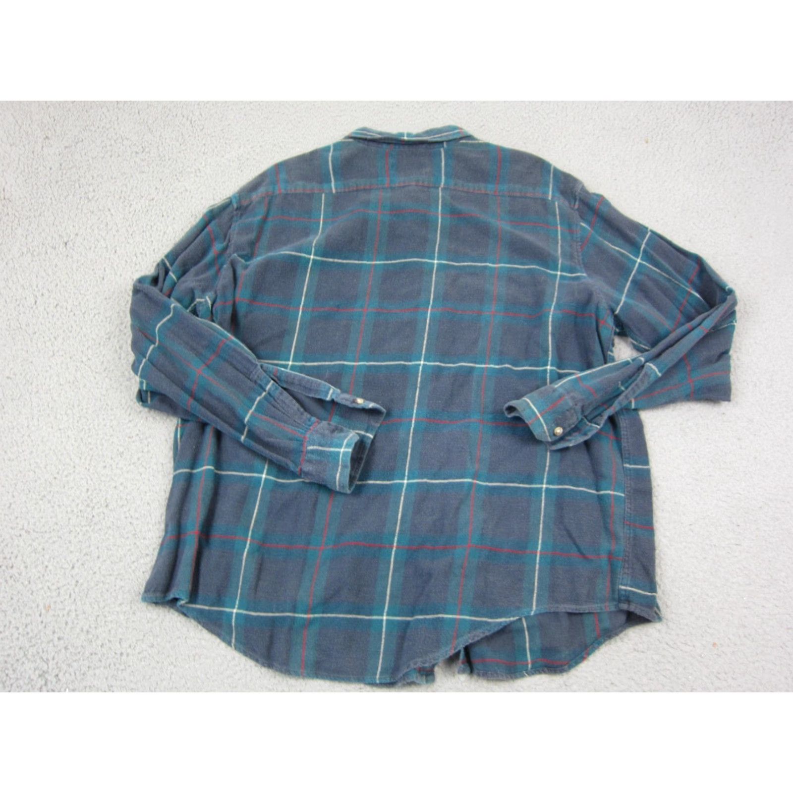 Arrow VINTAGE Arrow Shirt Lot of 2 2XL Blue Plaid Button-Up Men Size US XXL / EU 58 / 5 - 5 Thumbnail