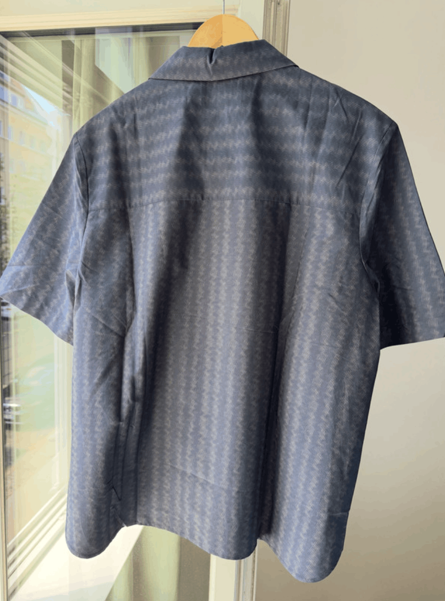 Cos Relaxed Short-sleeve Shirt Cotton Zig Zag Pattern XL Size US XL / EU 56 / 4 - 2 Thumbnail
