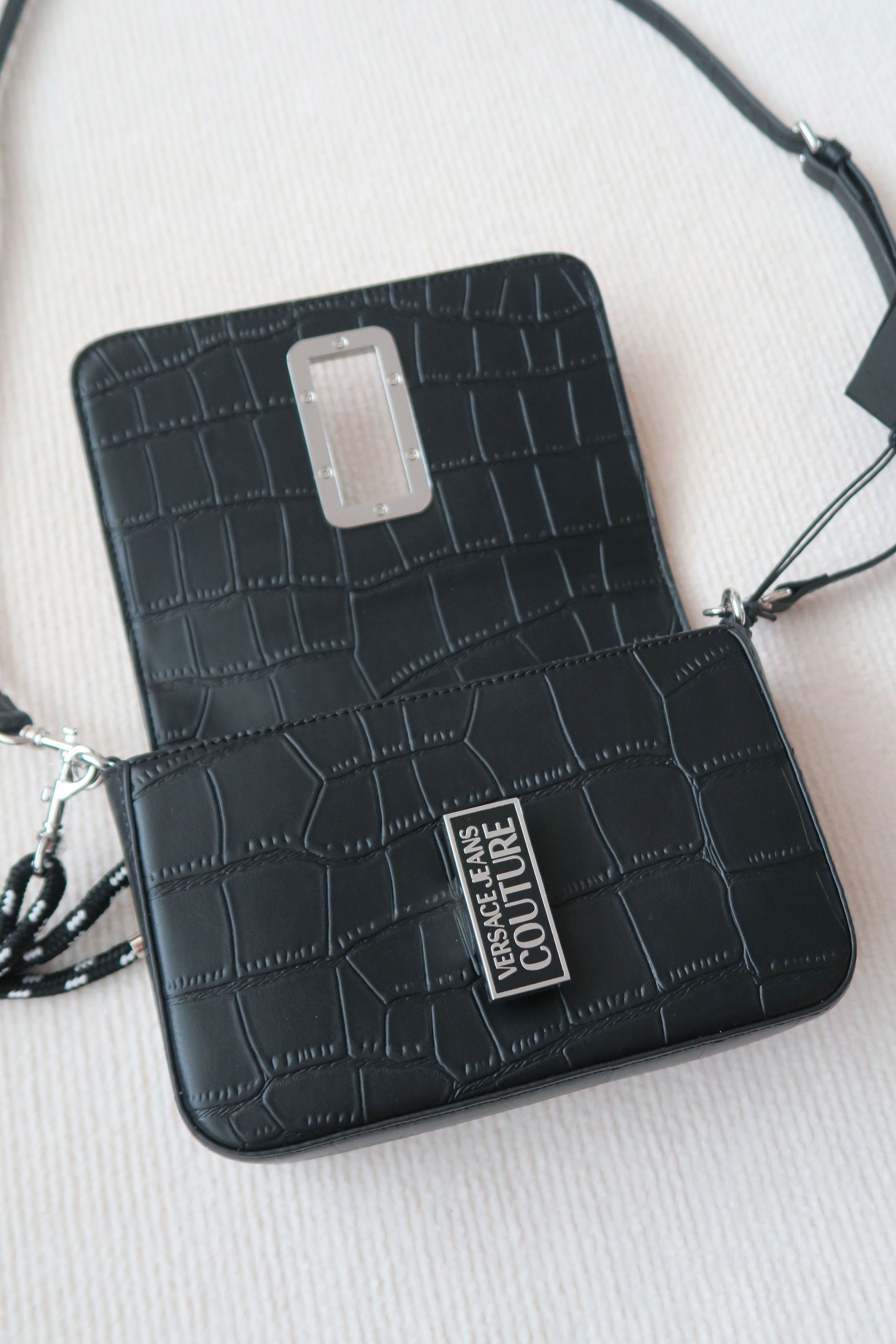 Versace Jeans Couture Versace Jeans Couture Rope Handle Croc Crossbody Bag Size ONE SIZE - 8 Thumbnail