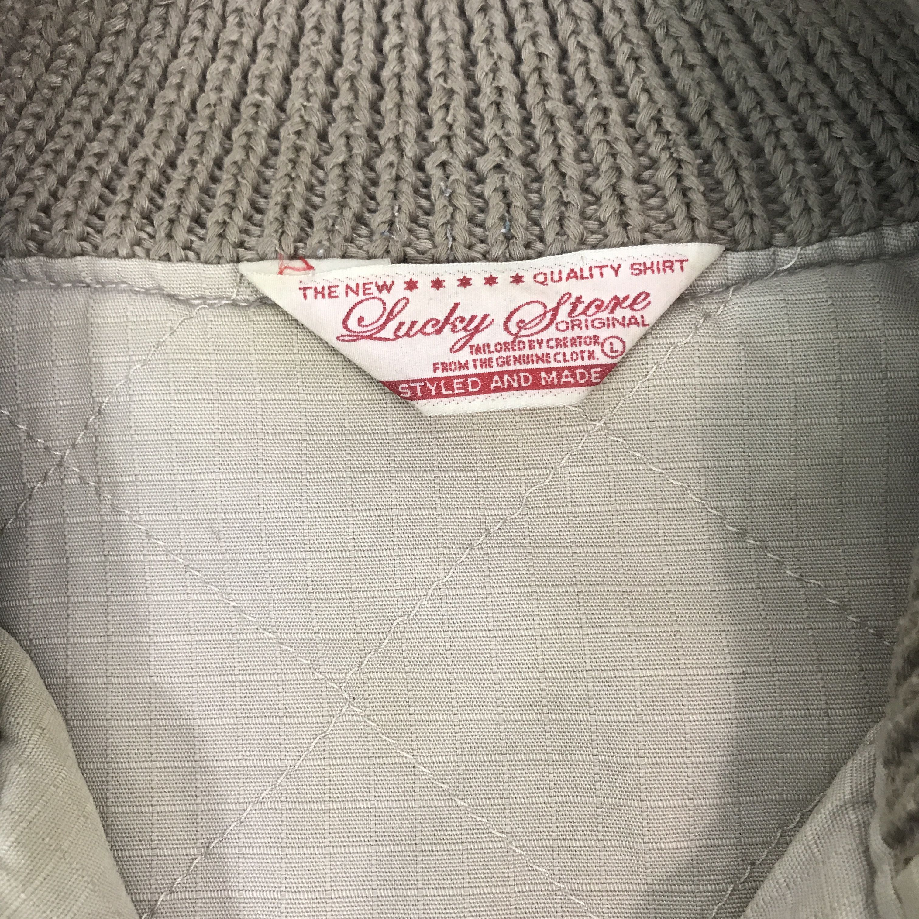 Japanese Brand × Vintage Vintage Lucky Store Patchwork design snap button Jacket Size US L / EU 52-54 / 3 - 9 Thumbnail