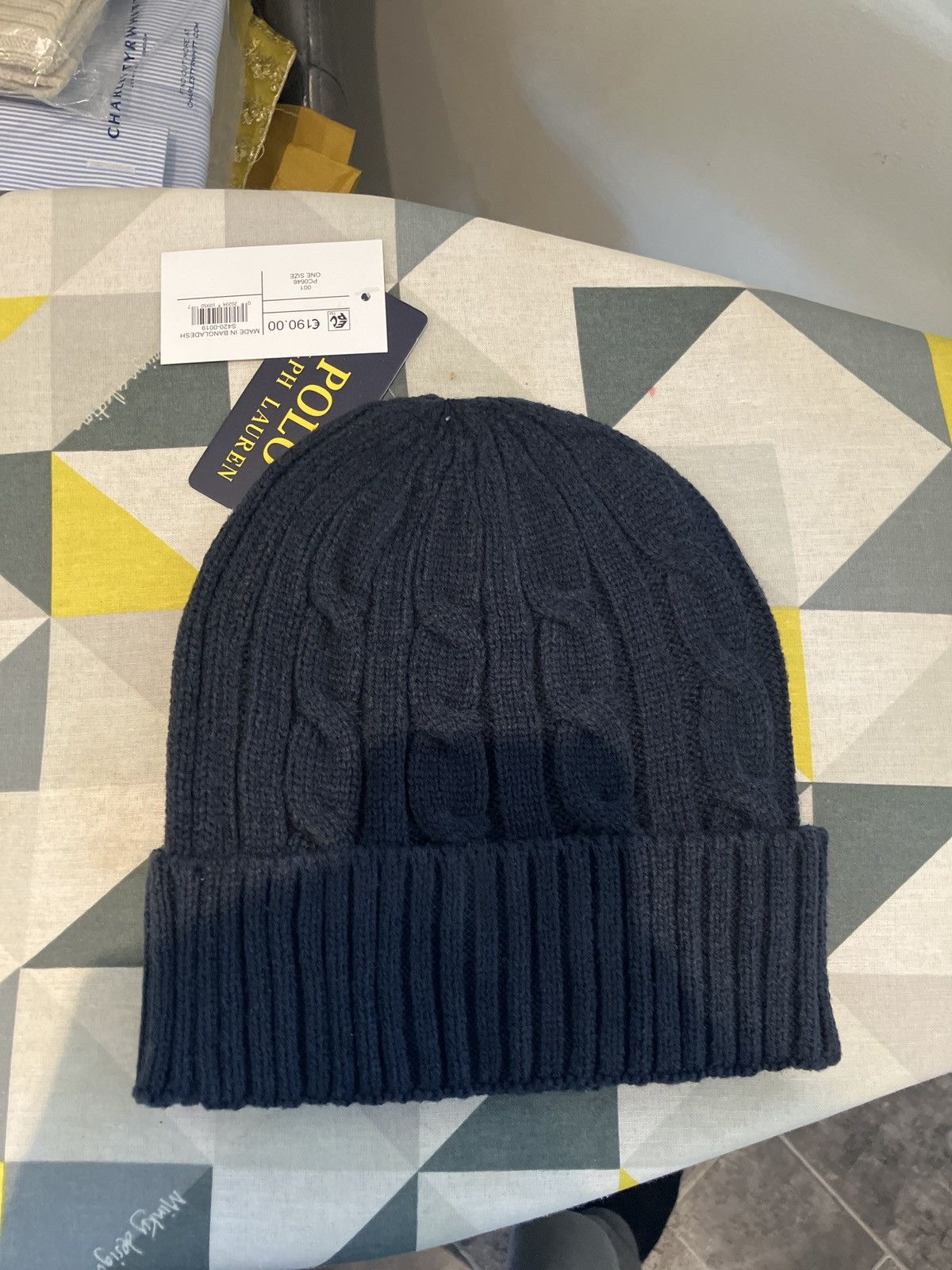 Polo Ralph Lauren Polo Ralph Lauren black and res beanie and scarf. Size ONE SIZE - 3 Thumbnail