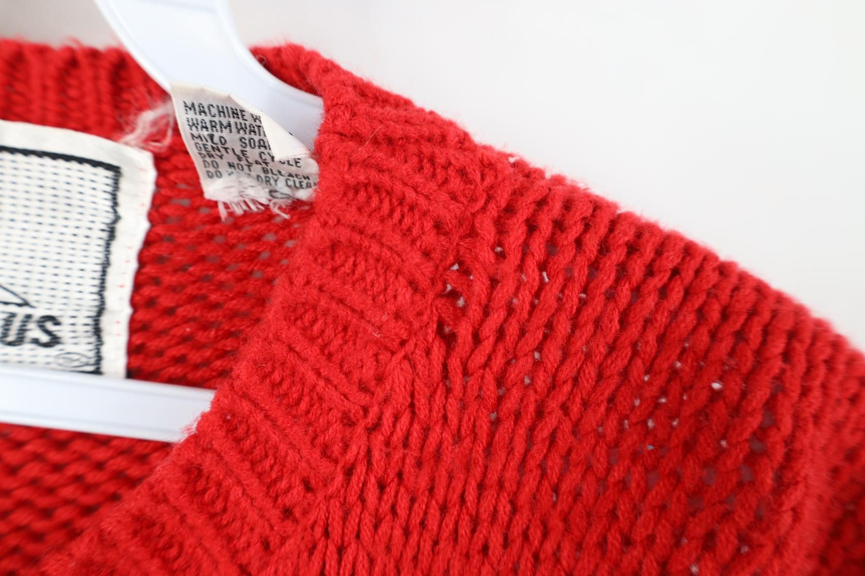 Vintage Vintage 90s Streetwear Christmas Bear Knit Sweater Red Size S / US 4 / IT 40 - 5 Thumbnail