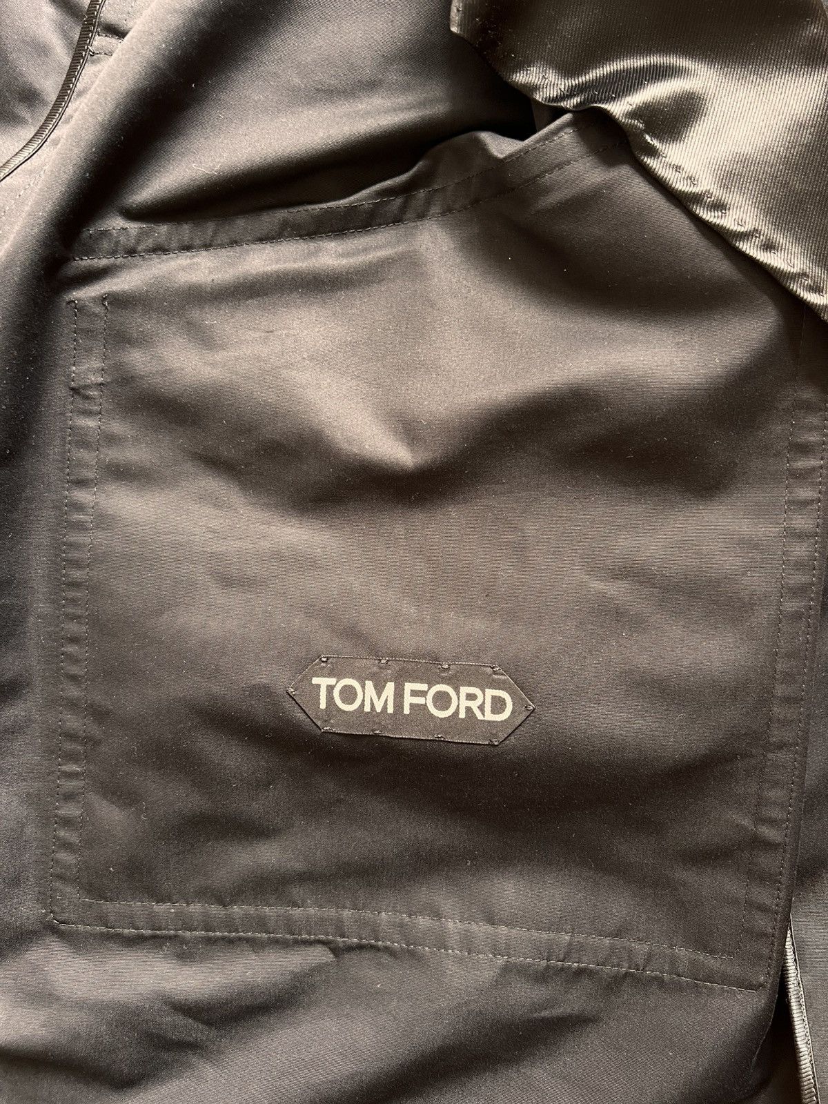 Tom Ford 48 / L Tom Ford Leather Outerwear Trench Coat Black tailor Size US M / EU 48-50 / 2 - 16 Thumbnail