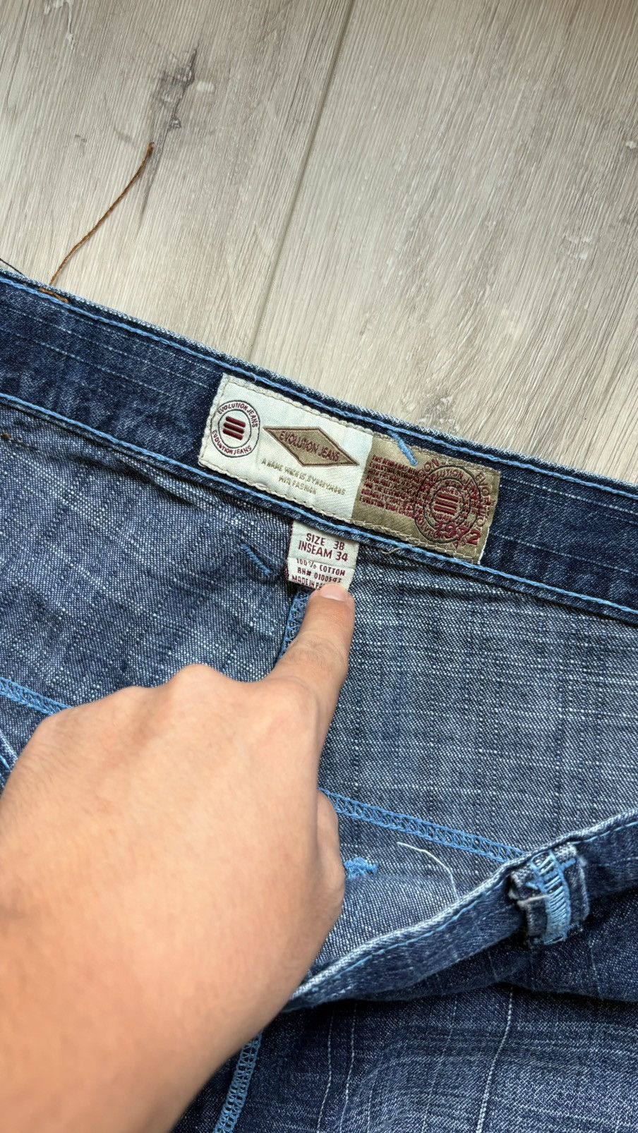 Other Baggy wide leg y2k evolution blue jeans Size US 36 / EU 52 - 4 Thumbnail