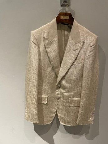 Tom Ford o1w1db10724 Shelton Fit Blazer in Gold Size US S / EU 44-46 / 1 - 1 Thumbnail