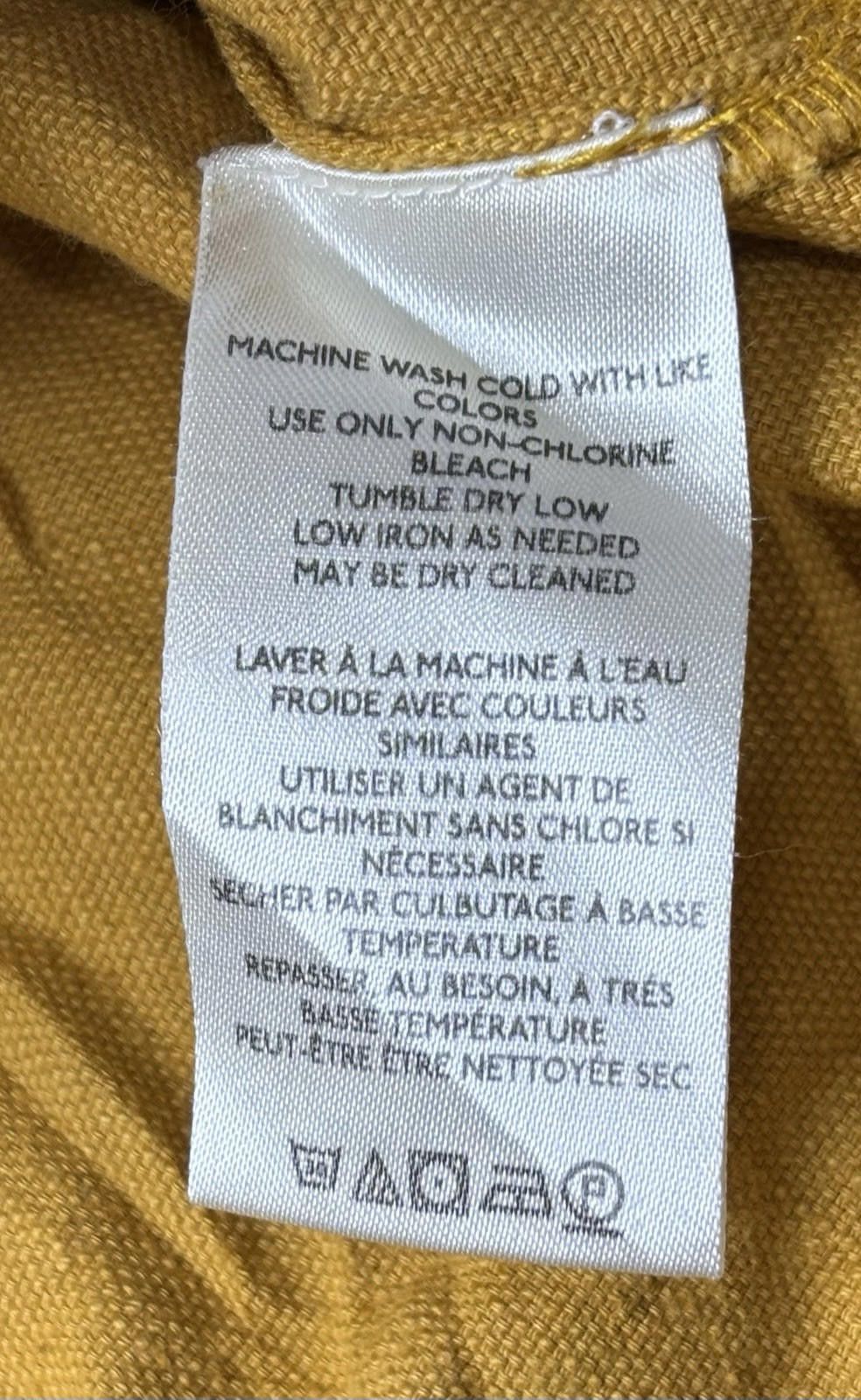 Other Anthropologie Pilcro Mini Shirt Dress Linen Blend Yellow XXS Size XS / US 0-2 / IT 36-38 - 9 Thumbnail