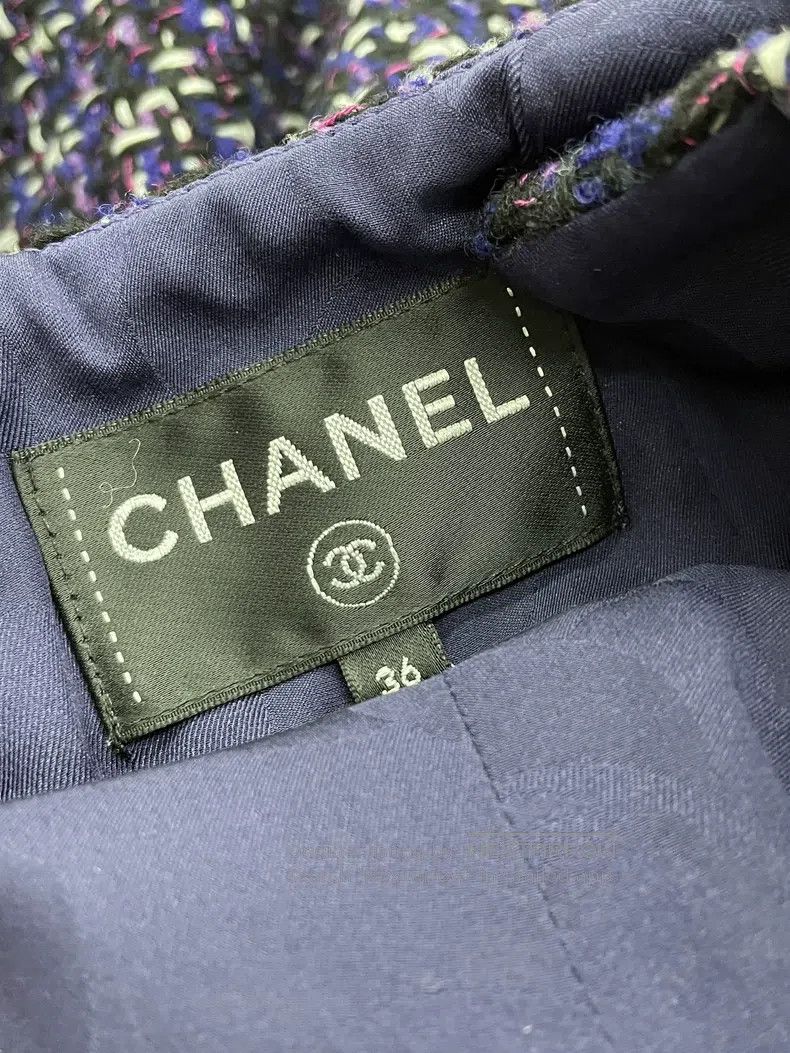 Chanel Chanel Blue and purple tweed braided dress Size XS / US 0-2 / IT 36-38 - 5 Thumbnail