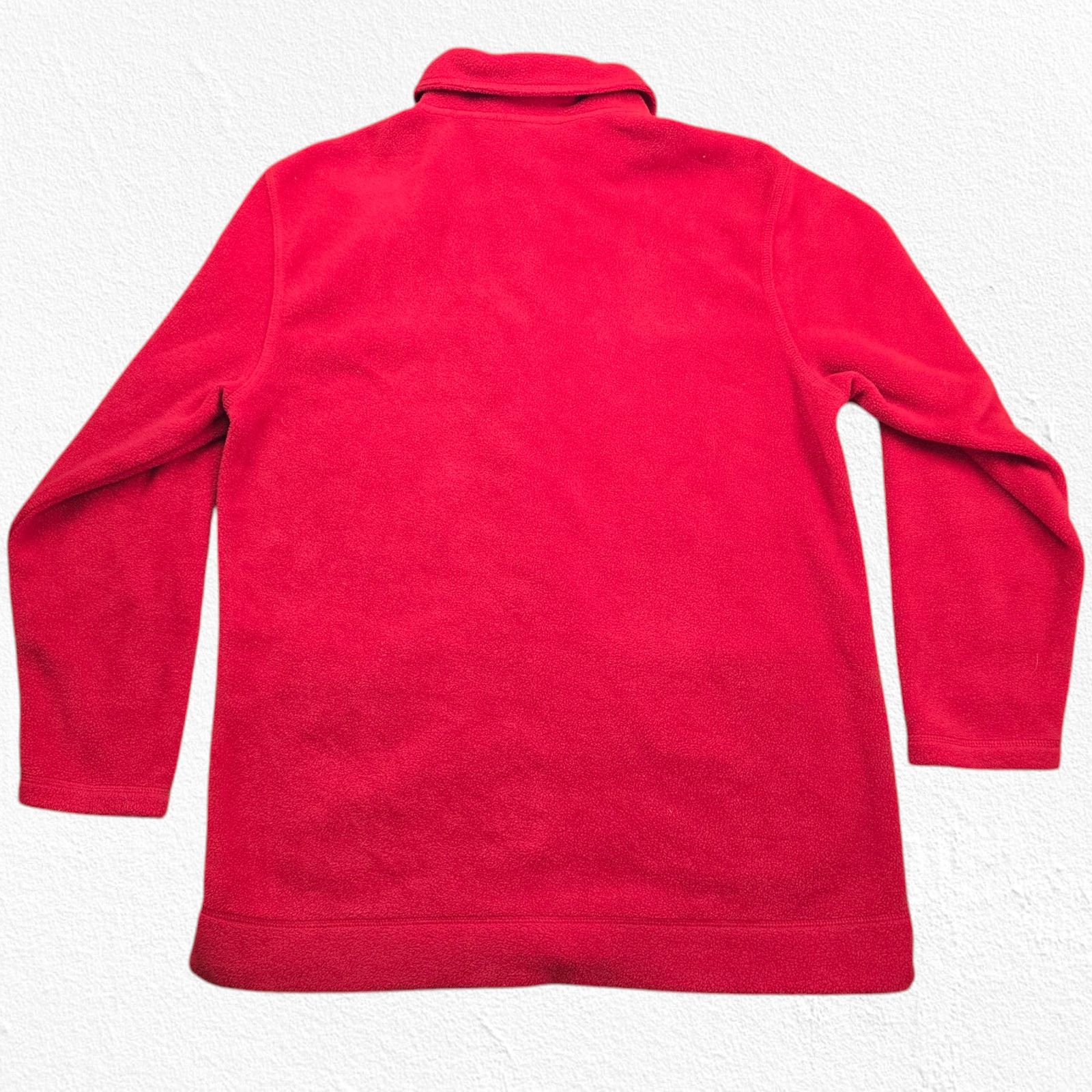 Cabin Creek Y2K Cherry Red Button Down Fleece Jacket Size Medium Size M / US 6-8 / IT 42-44 - 11 Thumbnail
