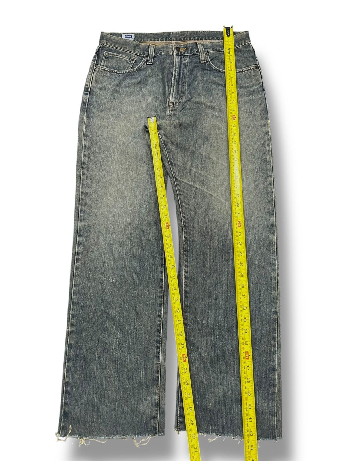 Edwin Baggy Vintage Edwin 404 Japan - Faded Mud Wash Jeans Size US 37 - 15 Thumbnail