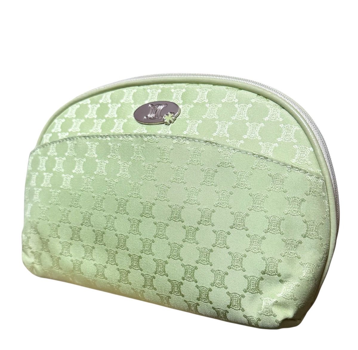 Celine Celine Macadam Vanity Pouch Wallet Light Green Vintage Size ONE SIZE - 3 Thumbnail