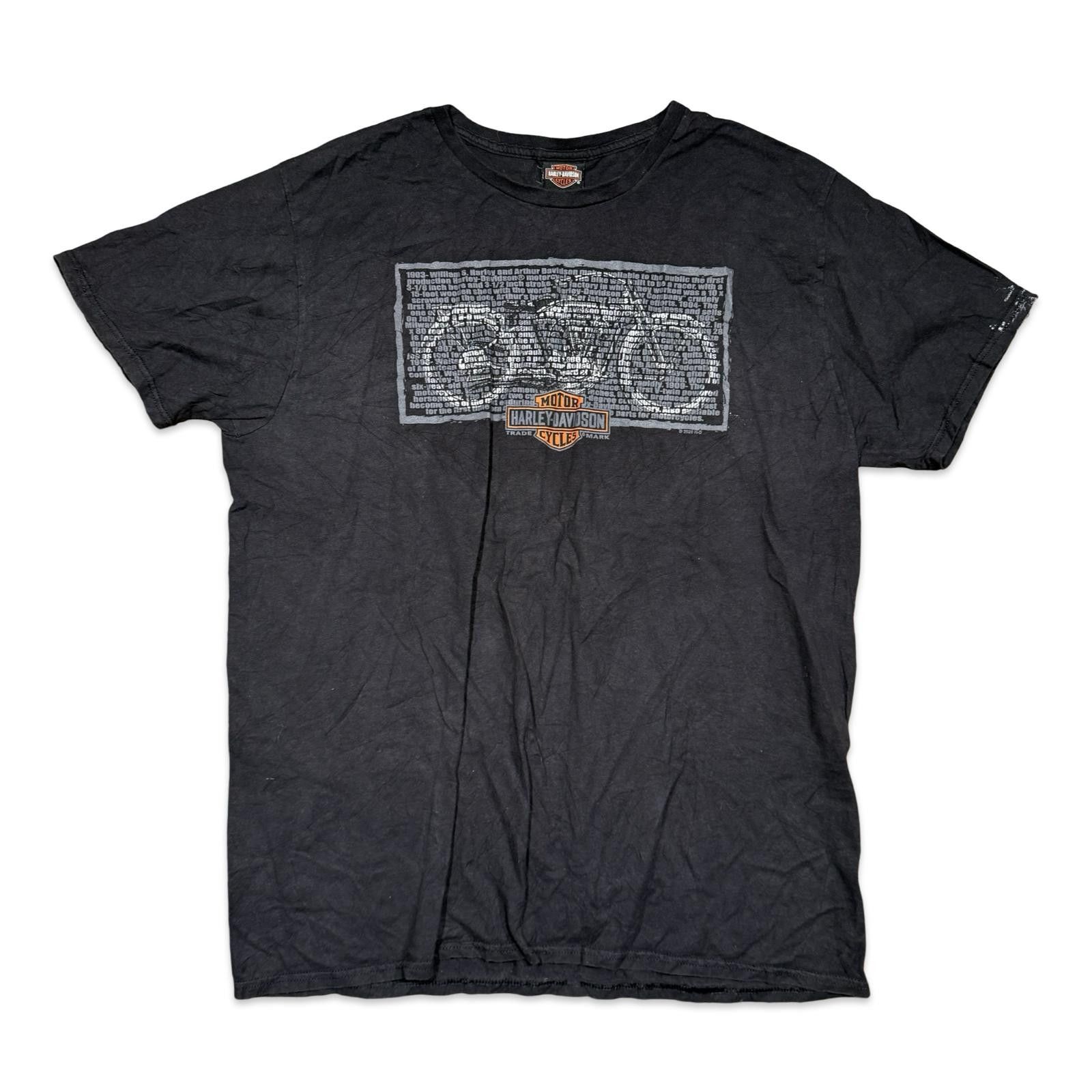 Harley Davidson Harley-Davidson Y2K Motorcycle Script T-Shirt Size US XL / EU 56 / 4 - 1 Thumbnail