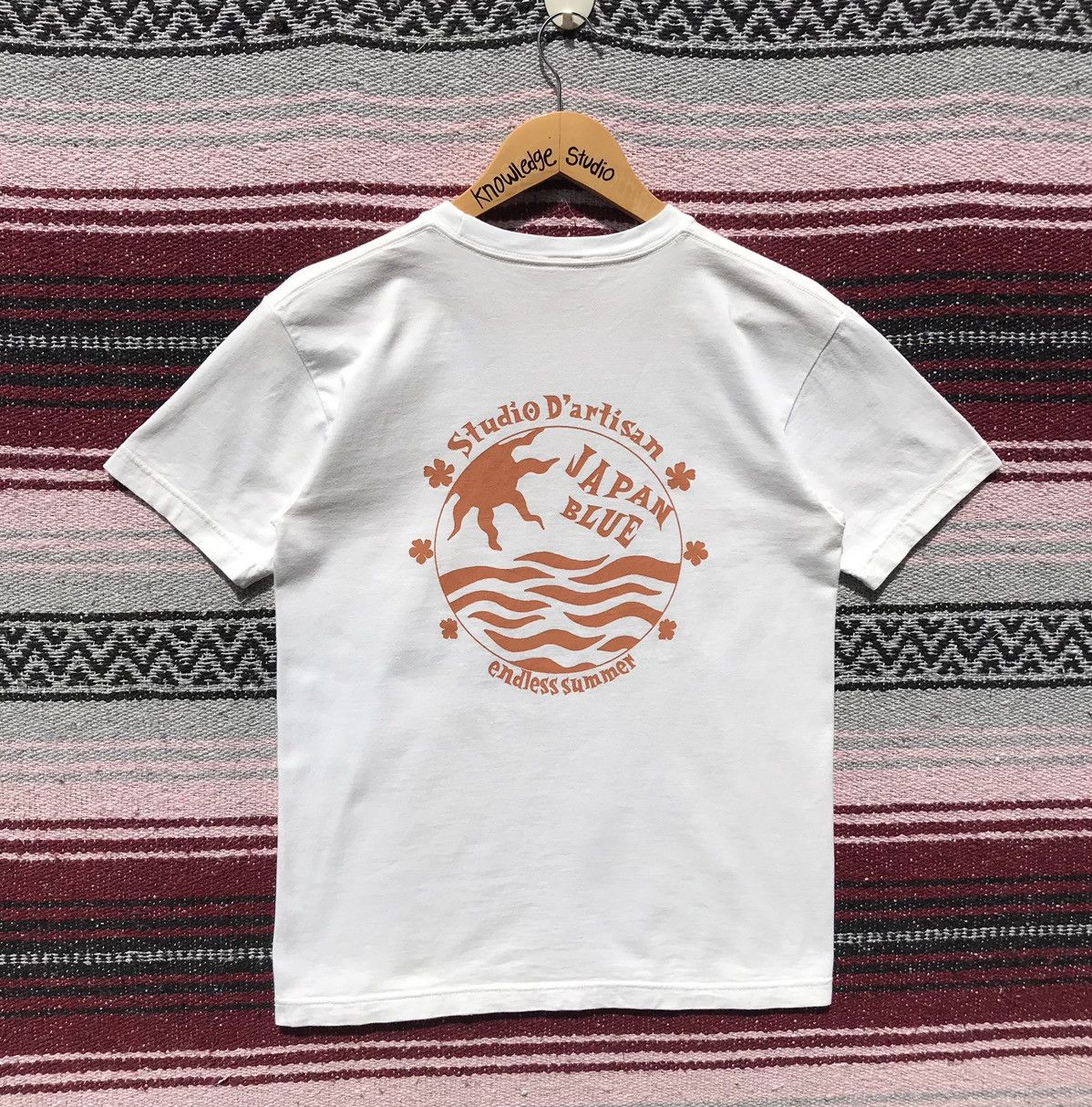 Japanese Brand Studio D’Artisan Japan Blue Endless Summer Tee JapaneseBrand Size US S / EU 44-46 / 1 - 1 Thumbnail