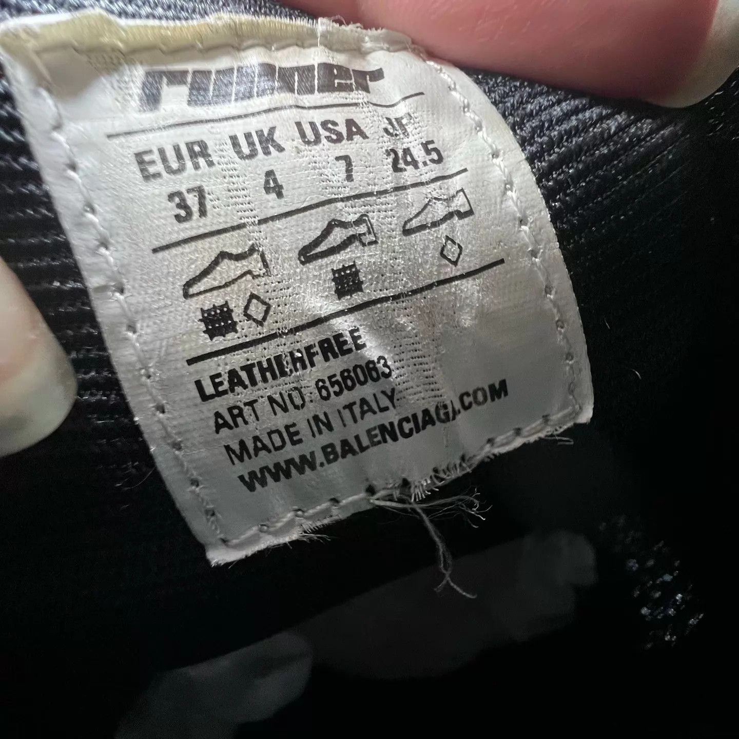 Balenciaga Balenciaga Runner Women's Black 37 Like New Size US 6.5 / IT 36.5 - 8 Thumbnail