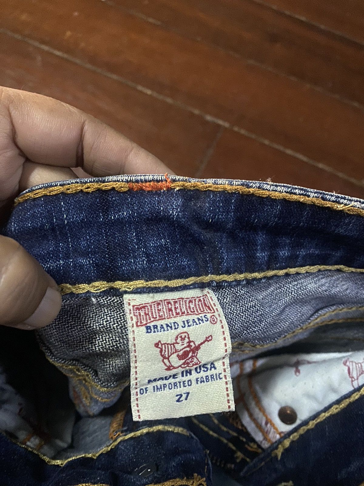 Designer × True Religion Fire 🔥 TRUE RELIGION made in usa big stitching boot cut Size 32" / US 10 / IT 46 - 20 Thumbnail