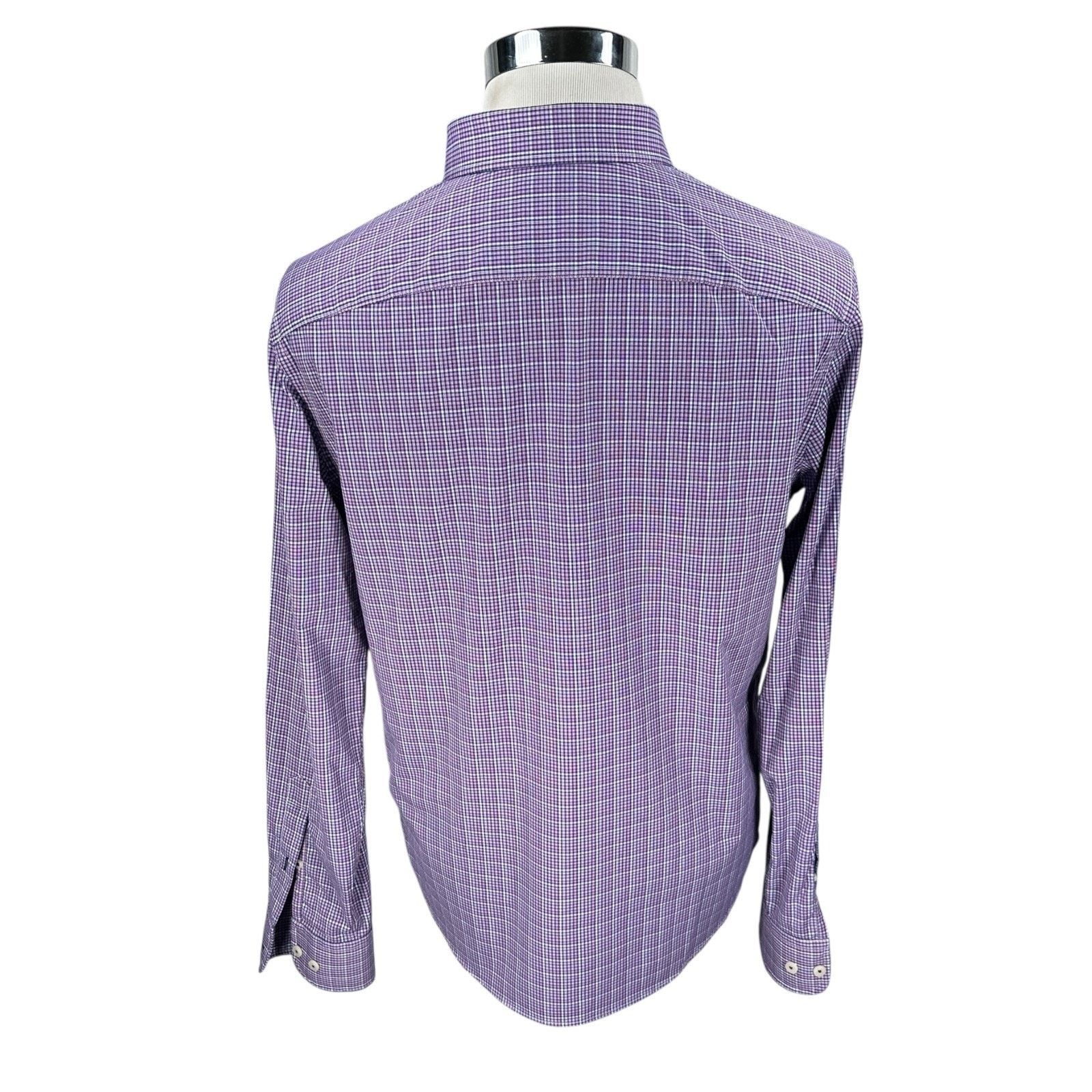 UNTUCKit Untuckit Shirt Men’s Large Red White Blue Check Long Sleeve Size US L / EU 52-54 / 3 - 5 Thumbnail