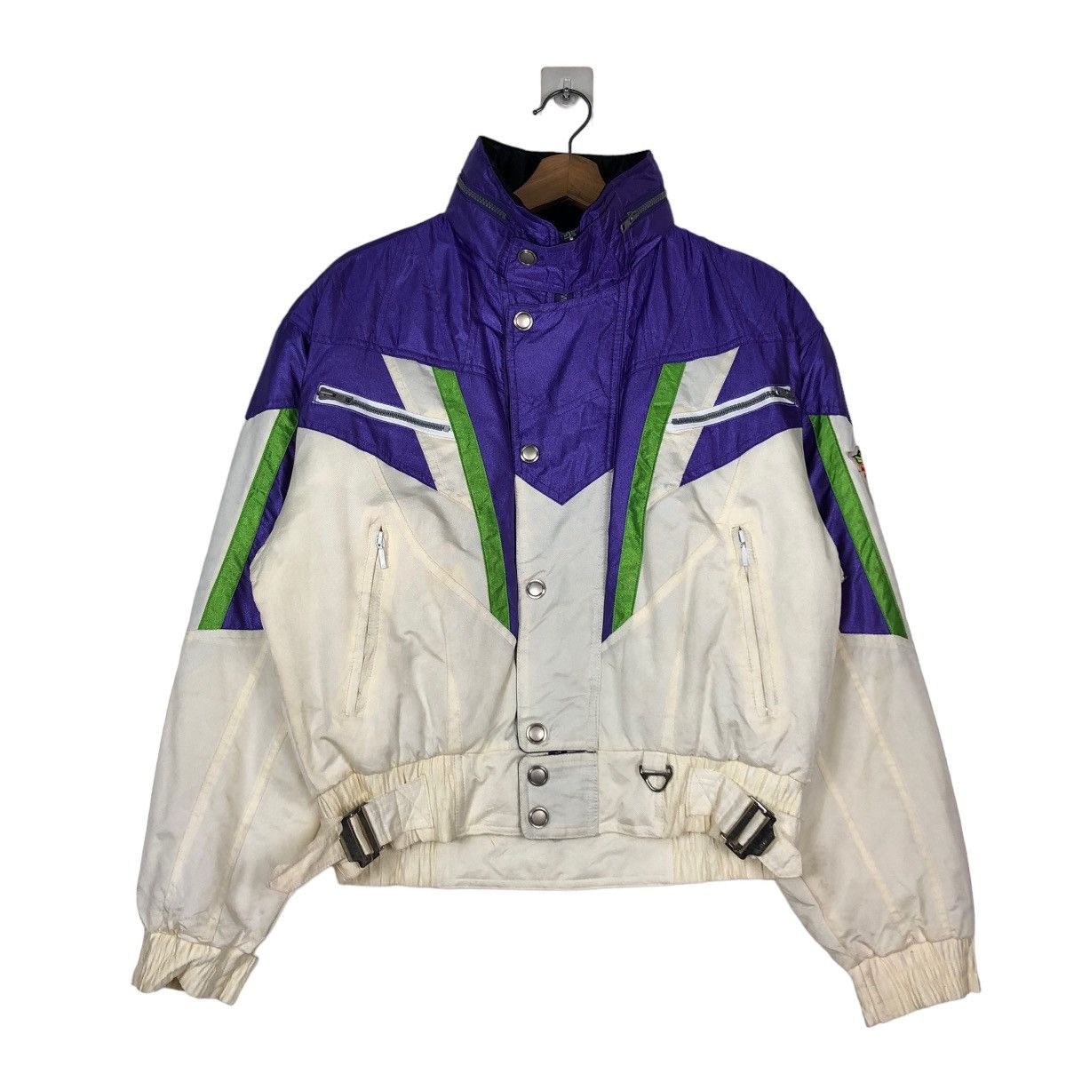Japanese Brand 📌VINTAGE CROPPED BIKER SKI JACKET SHARPLIN ISSEY MIYAKE Size US M / EU 48-50 / 2 - 3 Thumbnail