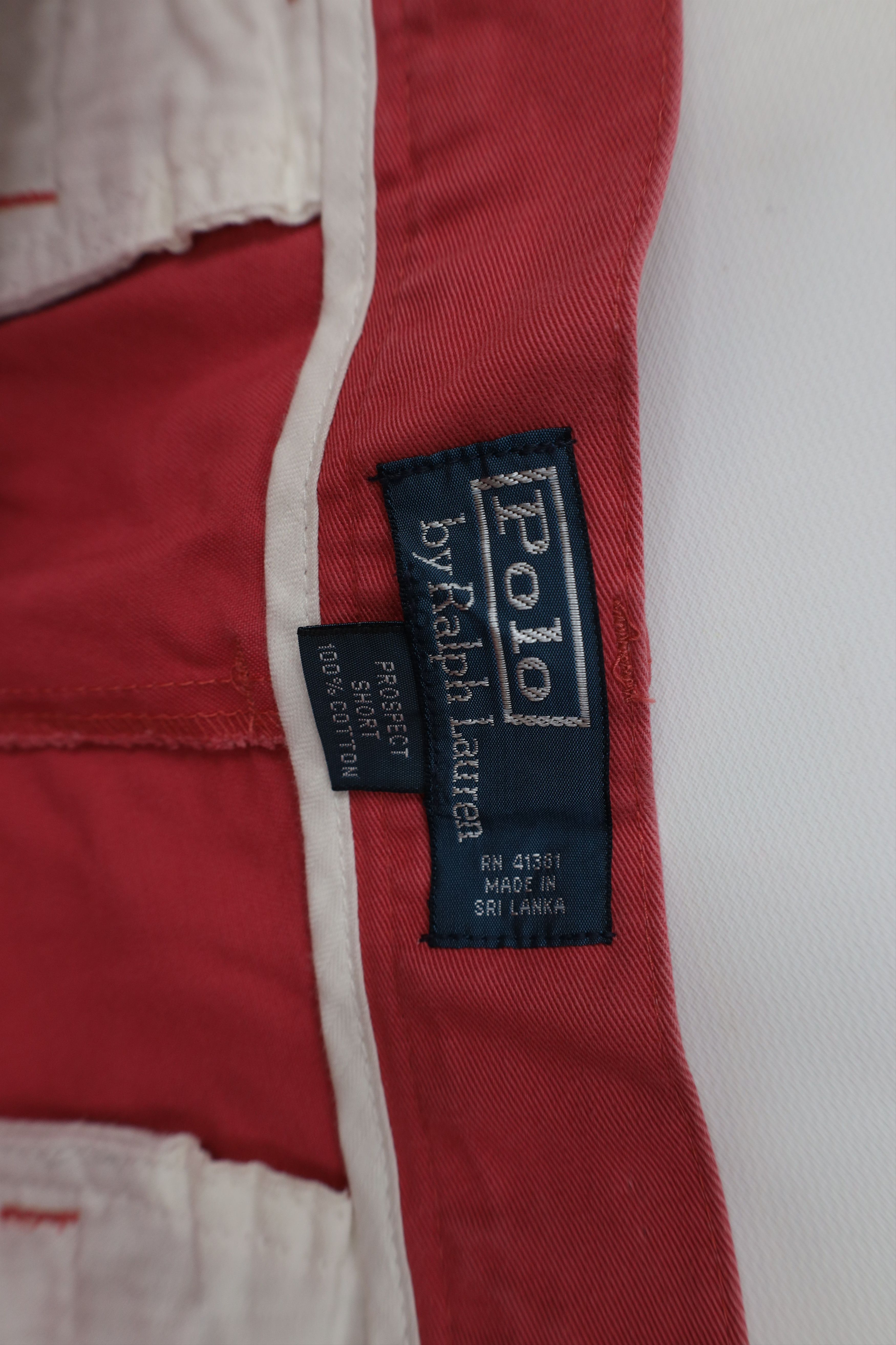 Ralph Lauren Vintage 90s Ralph Lauren Above Knee Chino Shorts Pink Cotton Size US 36 / EU 52 - 6 Thumbnail