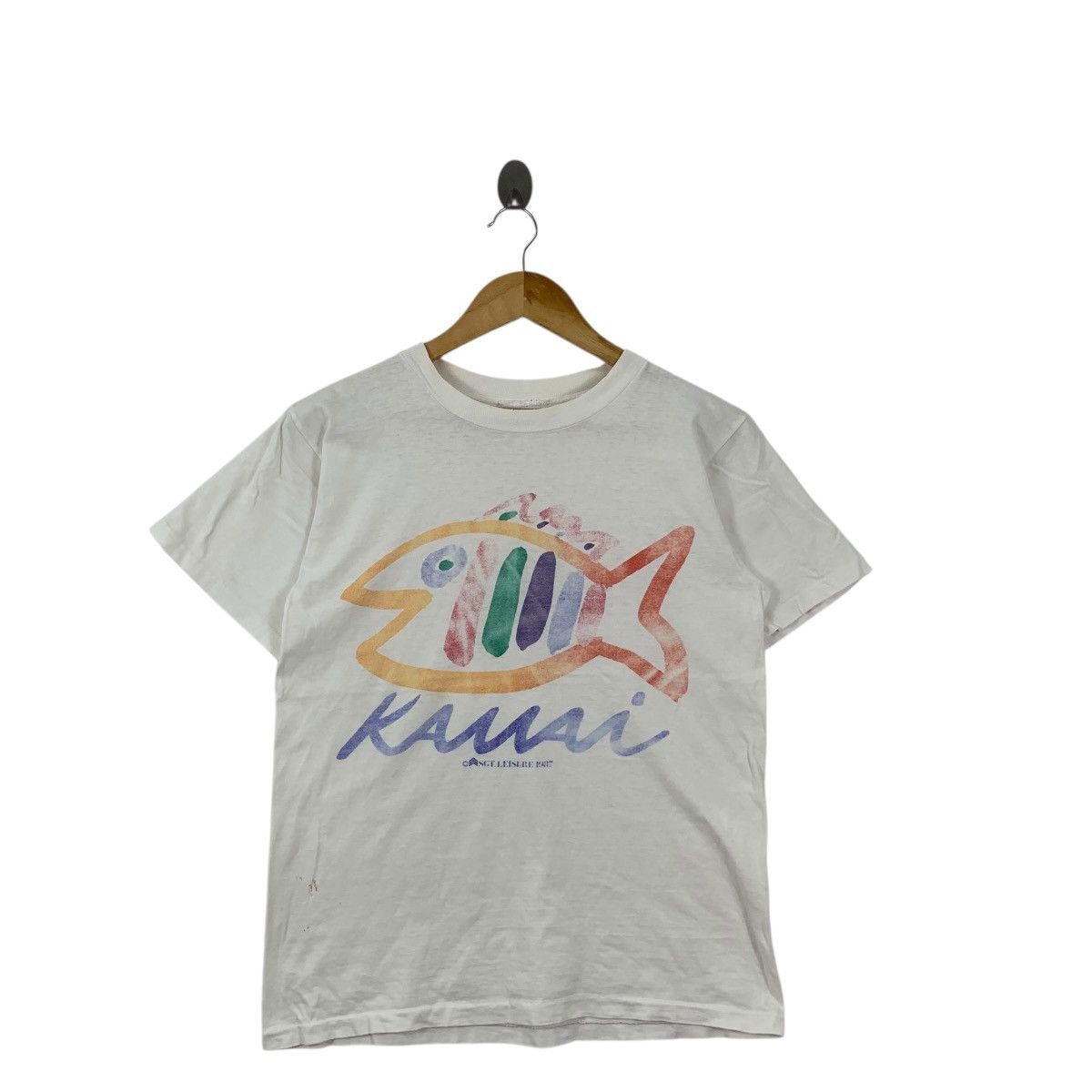Vintage Vintage 1987 HAWAII KAUAI ISLAND Sgt. Leisure Fish Tee Size S / US 4 / IT 40 - 4 Thumbnail