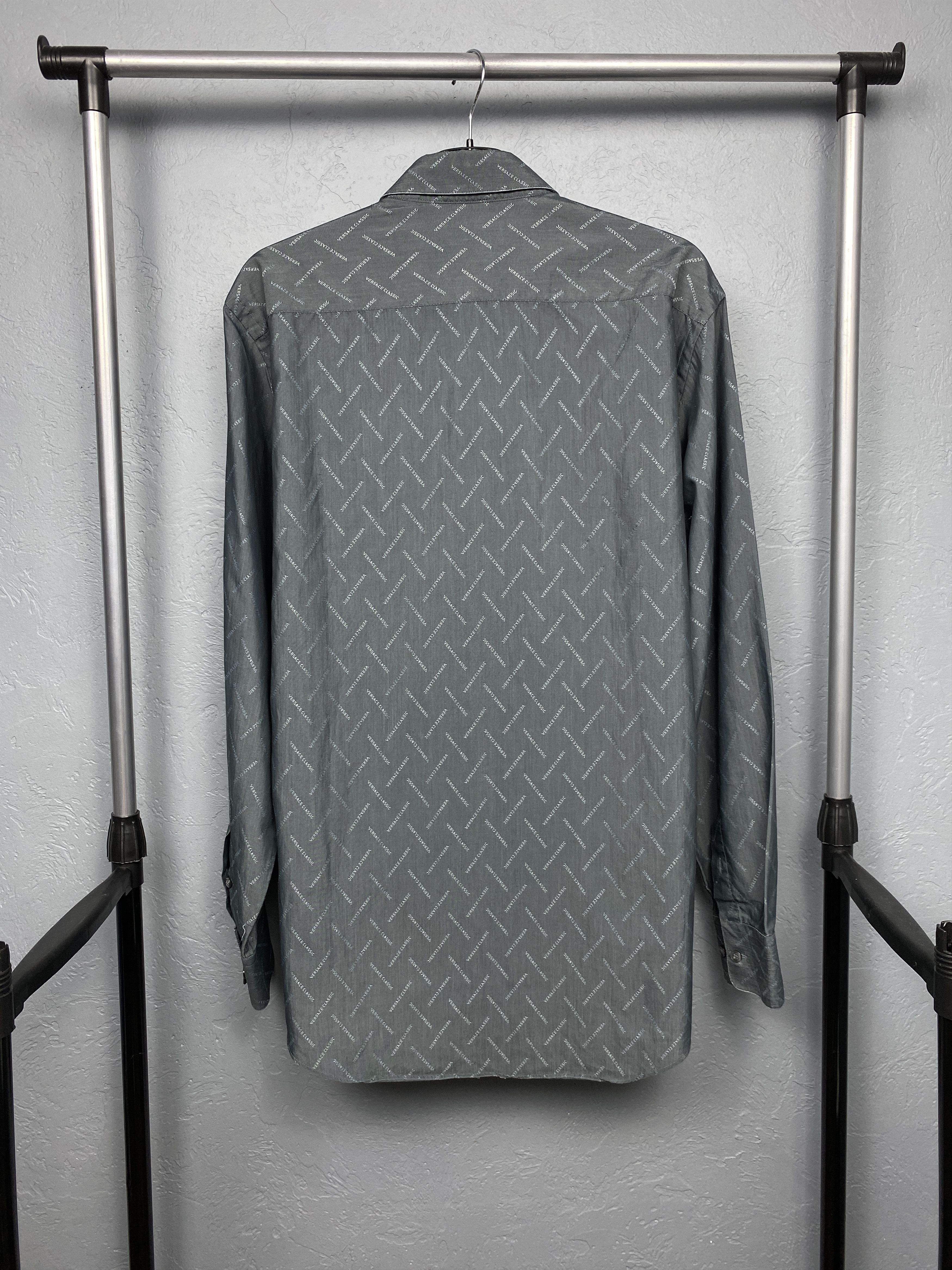 Versace Versace Classic Vintage Mens Long Sleeve Shirt Size US L / EU 52-54 / 3 - 9 Thumbnail