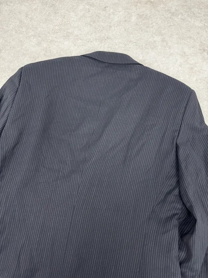 Emporio Armani SS2005 Emporio Armani Striped Navy Classy Blazer Size 42R - 6 Thumbnail