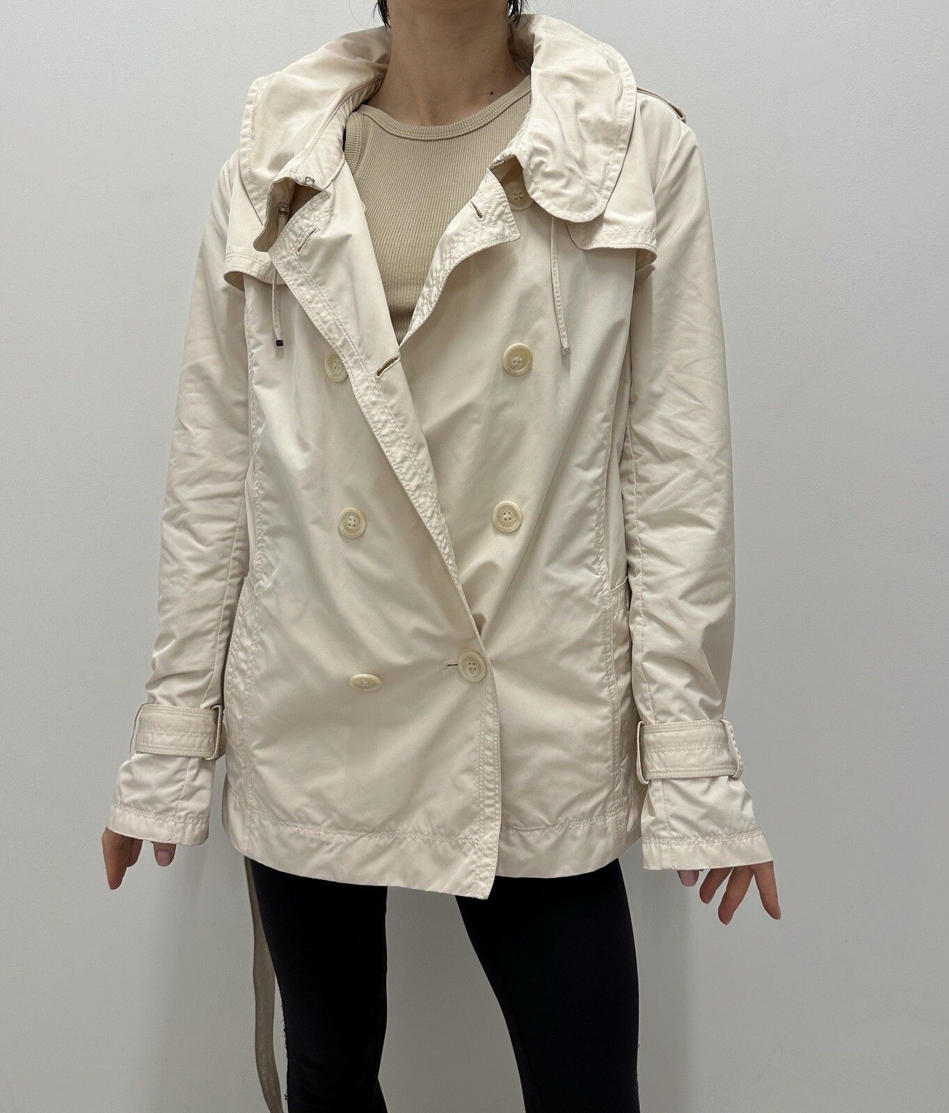 Moncler Moncler Nerine Women Belted Trench Coat Jacket Nylon Shirri Size L / US 10 / IT 46 - 19 Thumbnail