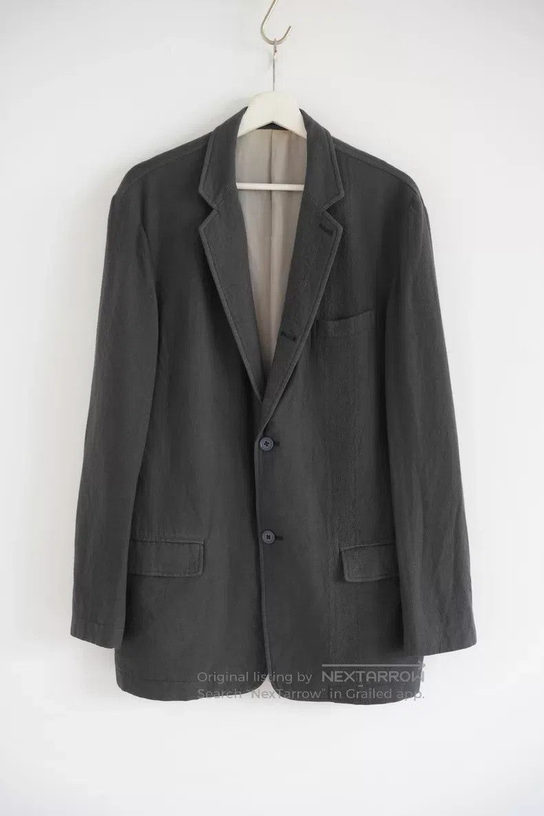 Yohji Yamamoto Yohji Yamamoto size 2 Cotton dyed wool blazer Size 36S - 1 Thumbnail