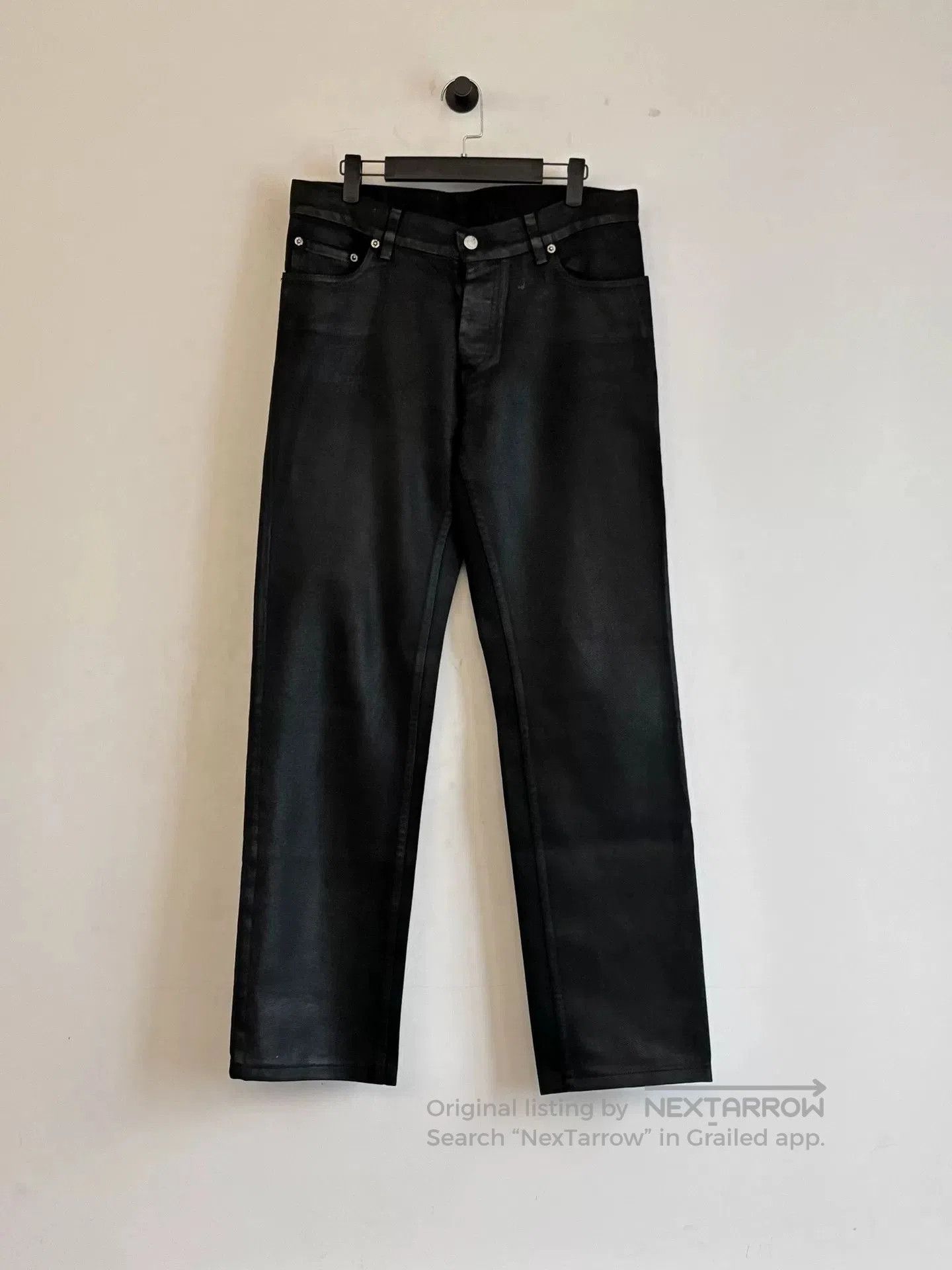 Helmut Lang helmut lang aw1998 waxed denim pants. Size US 31 - 4 Thumbnail