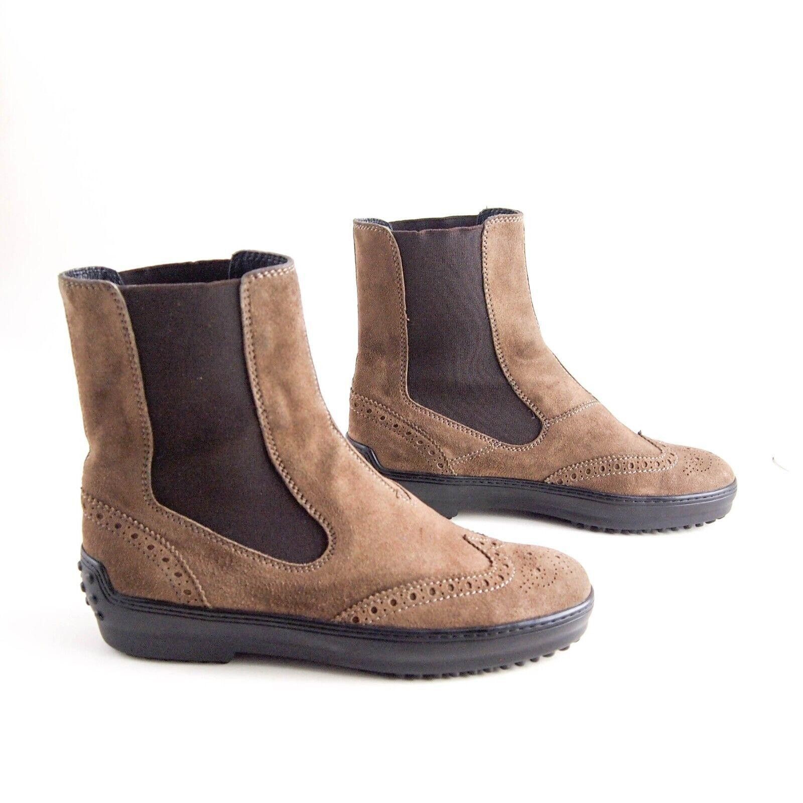 Tod's TOD's Chelsea Boots Brown Suede Womens US 6.5 EU 36.5 Size US 6.5 / IT 36.5 - 5 Thumbnail