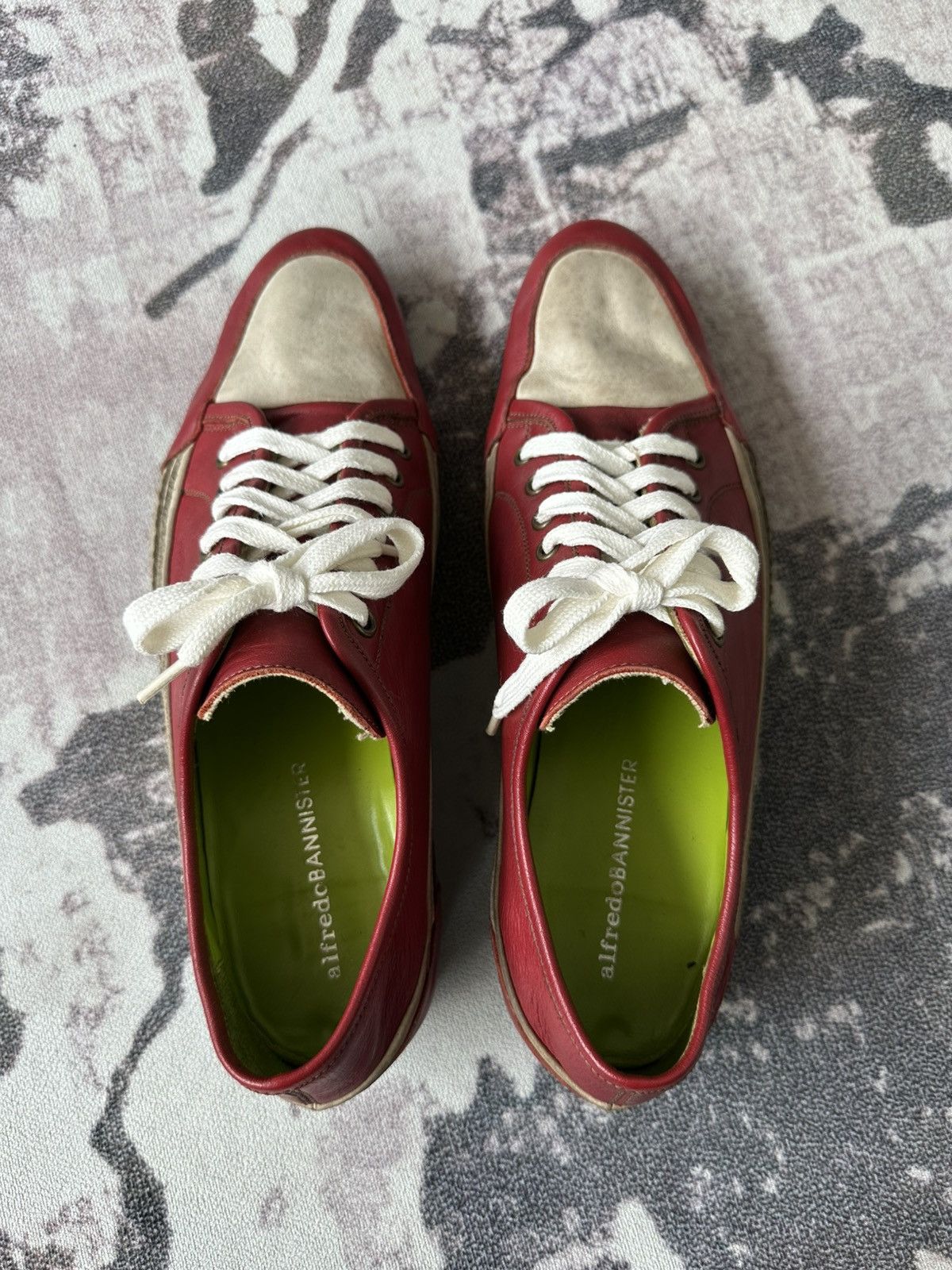 00's Alfredo Bannister avantgarde leather shoes
