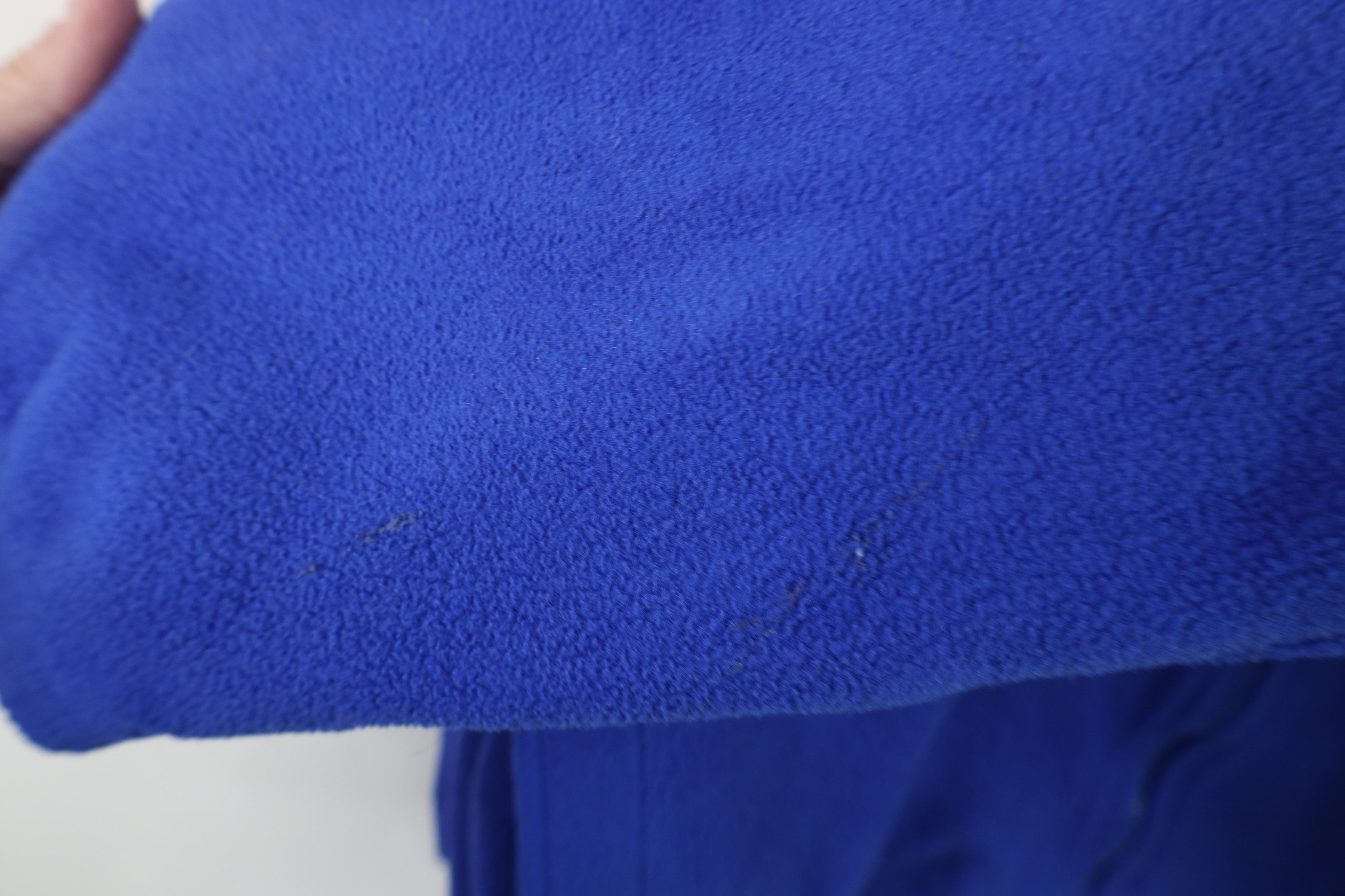 Lands' End Vintage 90s Lands End Blank Full Zip Fleece Jacket Blue USA Size M / US 6-8 / IT 42-44 - 8 Thumbnail