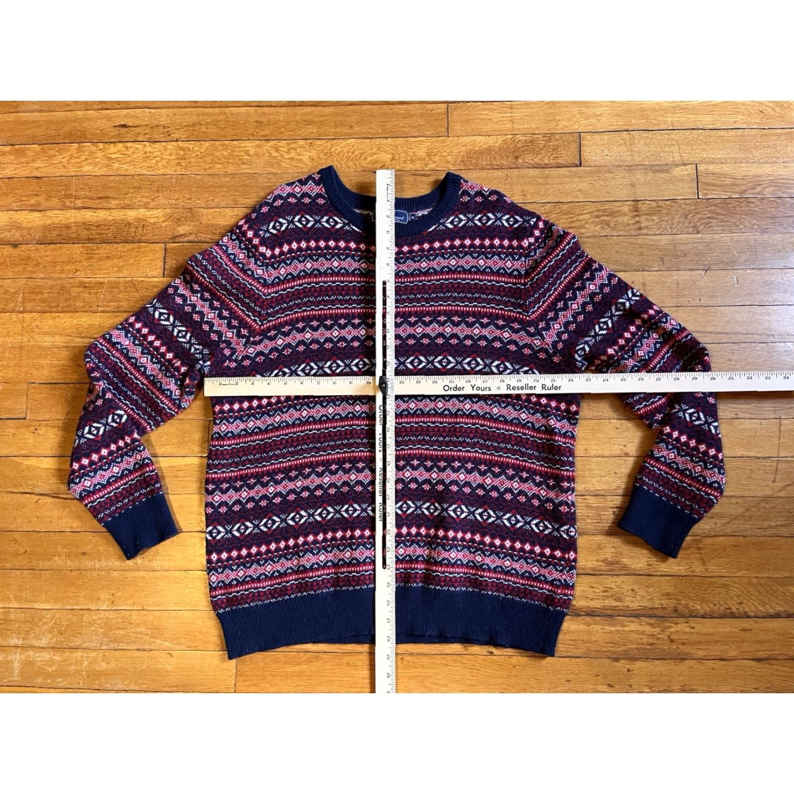Vineyard Vines Vineyard Vines Sweater Mens XL Crew Neck Fair Isle Multicolor Wool Alpaca Blend Knit Pullover Classic, Colorful, Retro Mens Size US XL / EU 56 / 4 - 7 Thumbnail